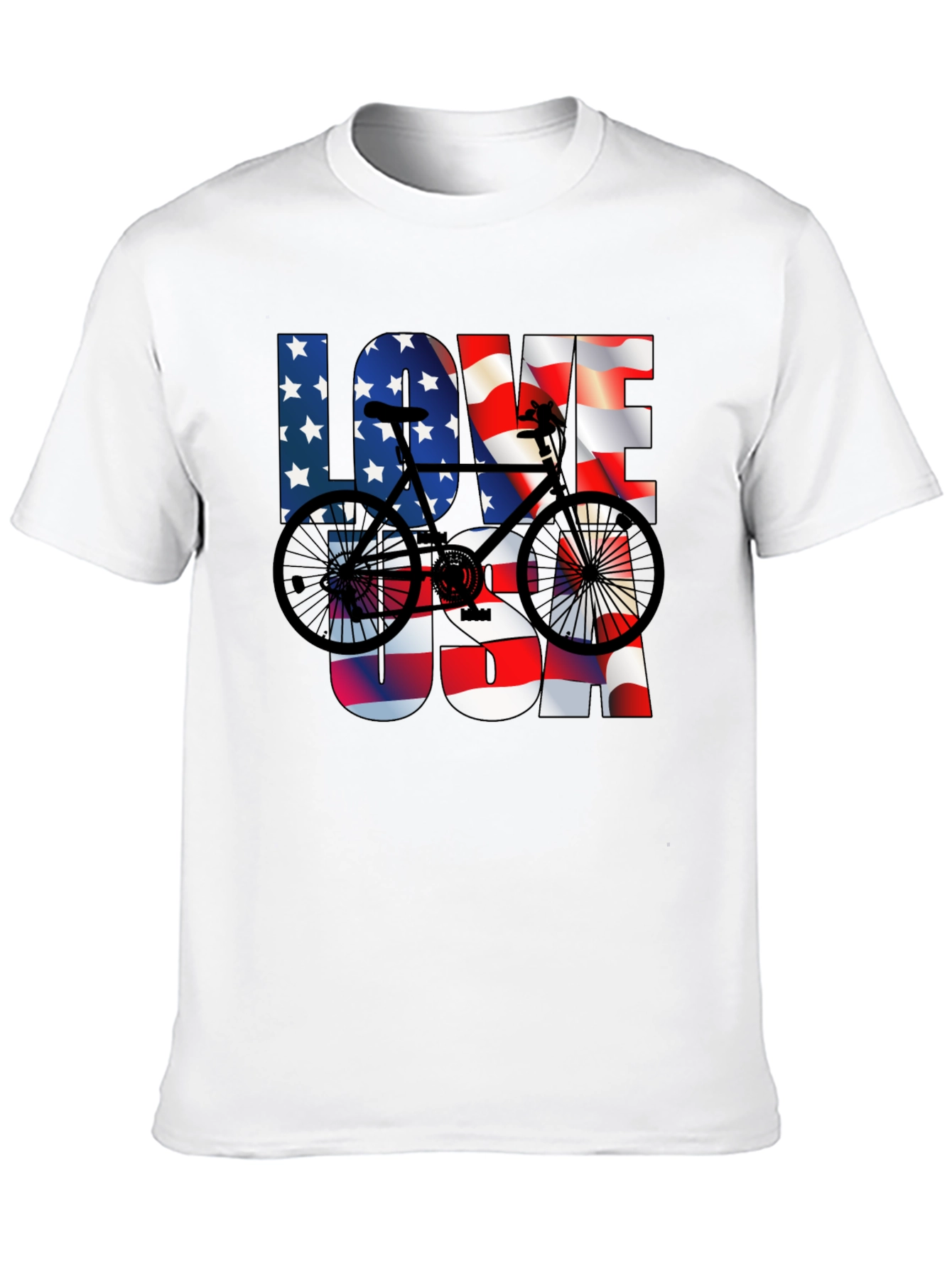 Love USA Bicycle Graphic Tee