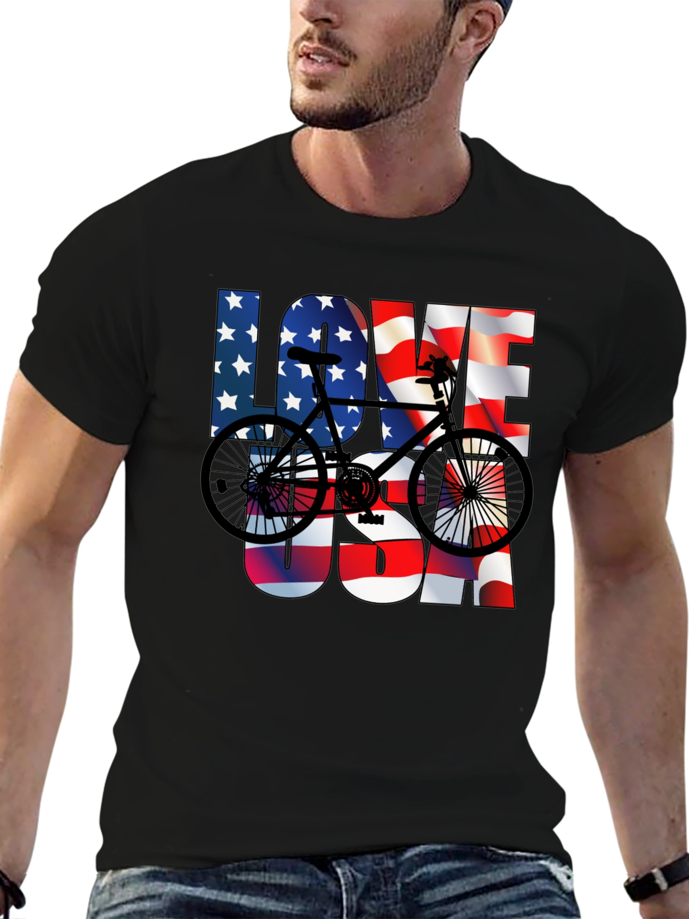 Love USA Bicycle Graphic Tee