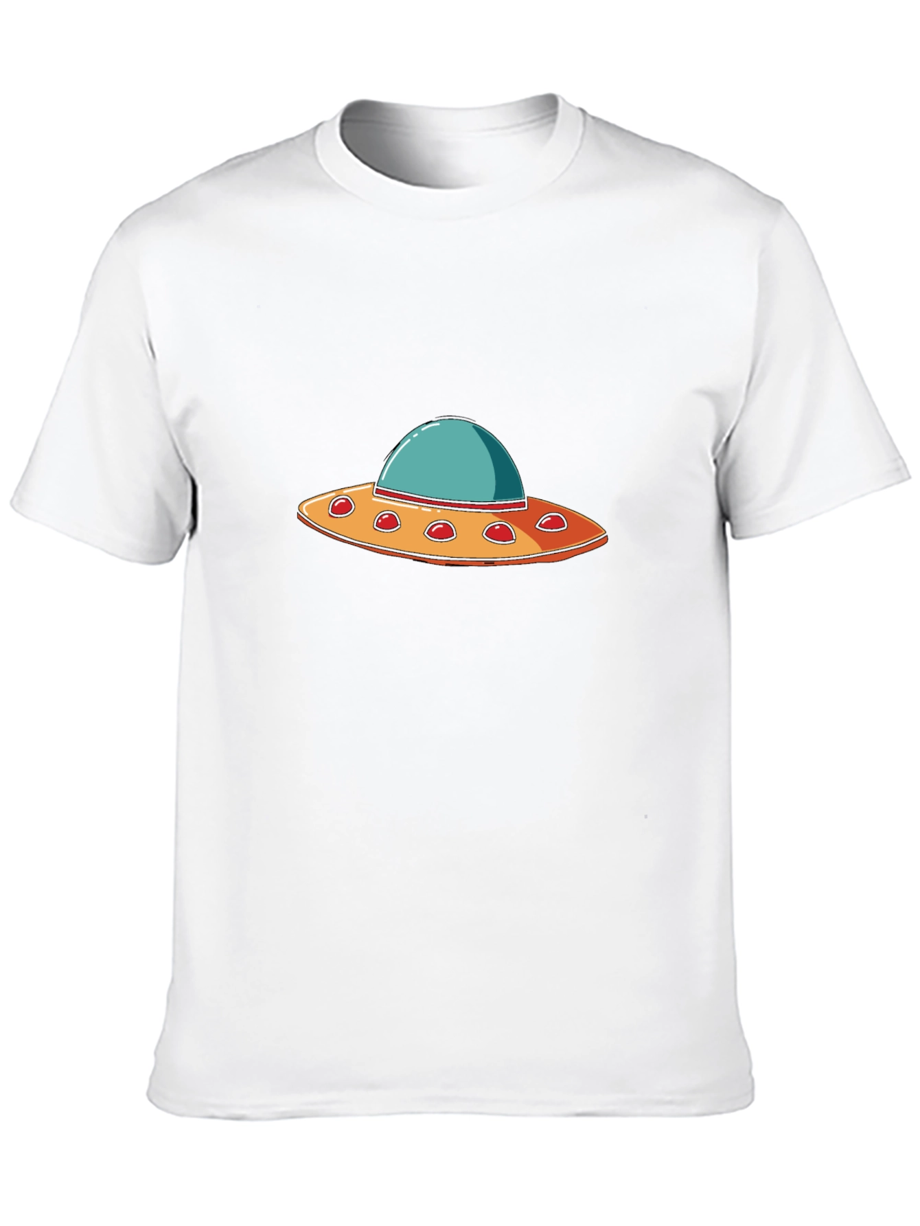 UFO Graphic T-Shirt - Black Crew Neck Tee