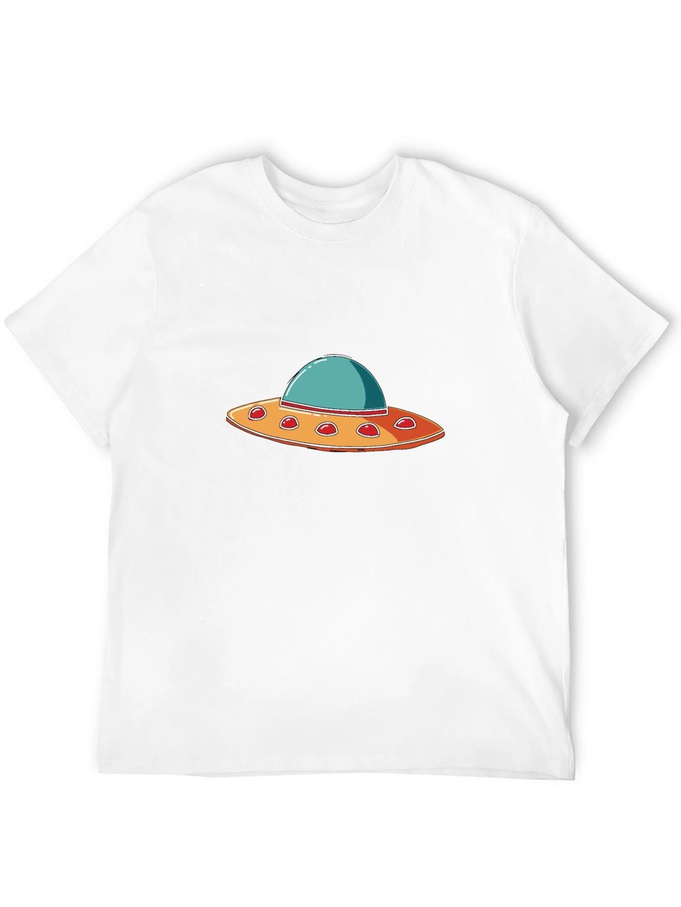 UFO Graphic T-Shirt - Black Crew Neck Tee