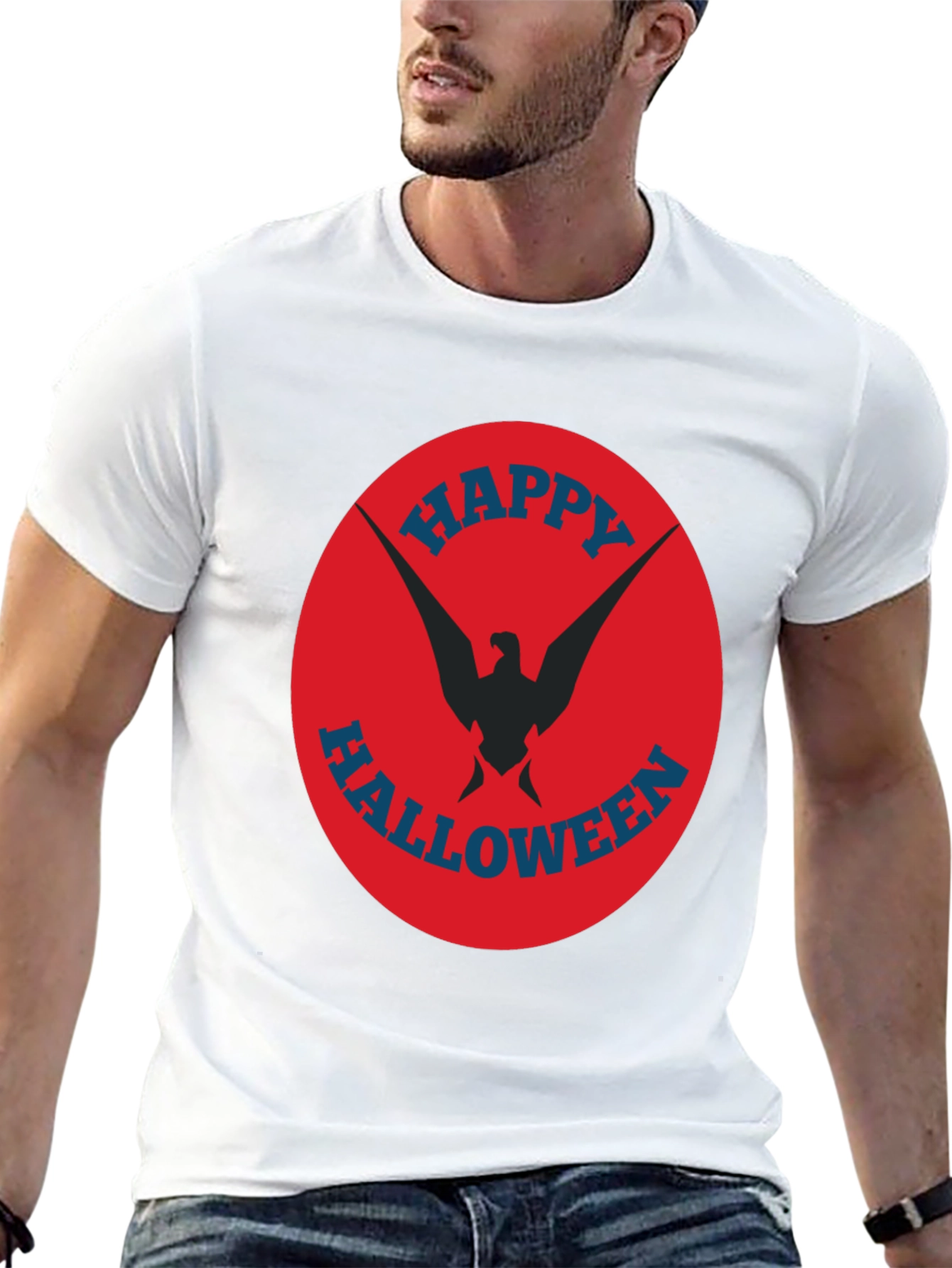 Happy Halloween Graphic Tee - Eagle Design