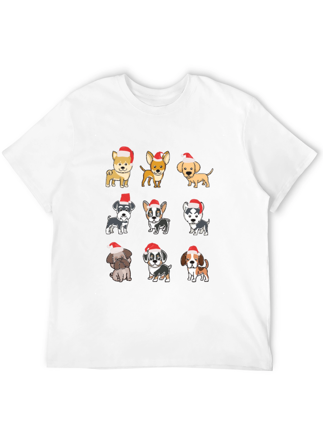 Cute Christmas Dog Breed T-Shirt