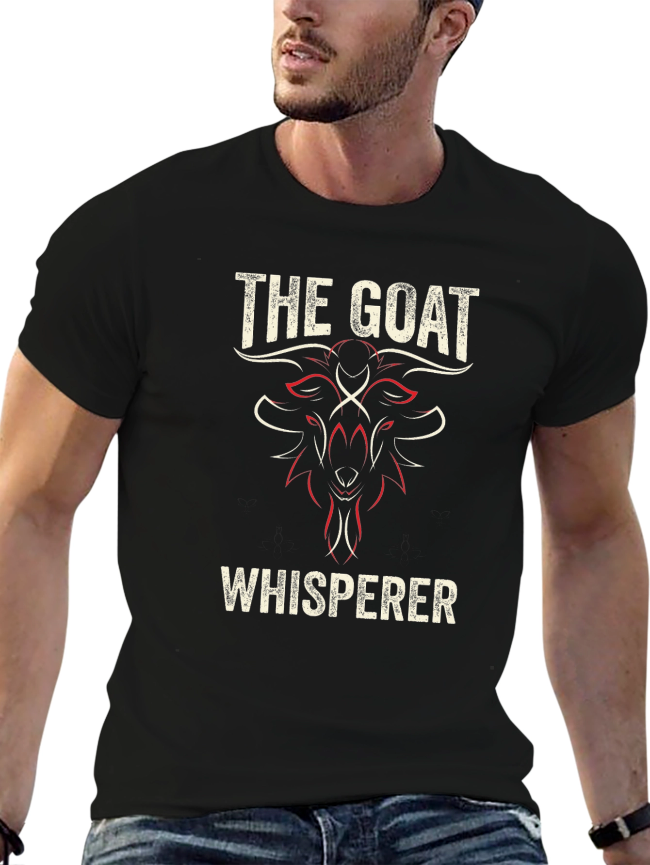 The Goat Whisperer Tee - Black Crew Neck