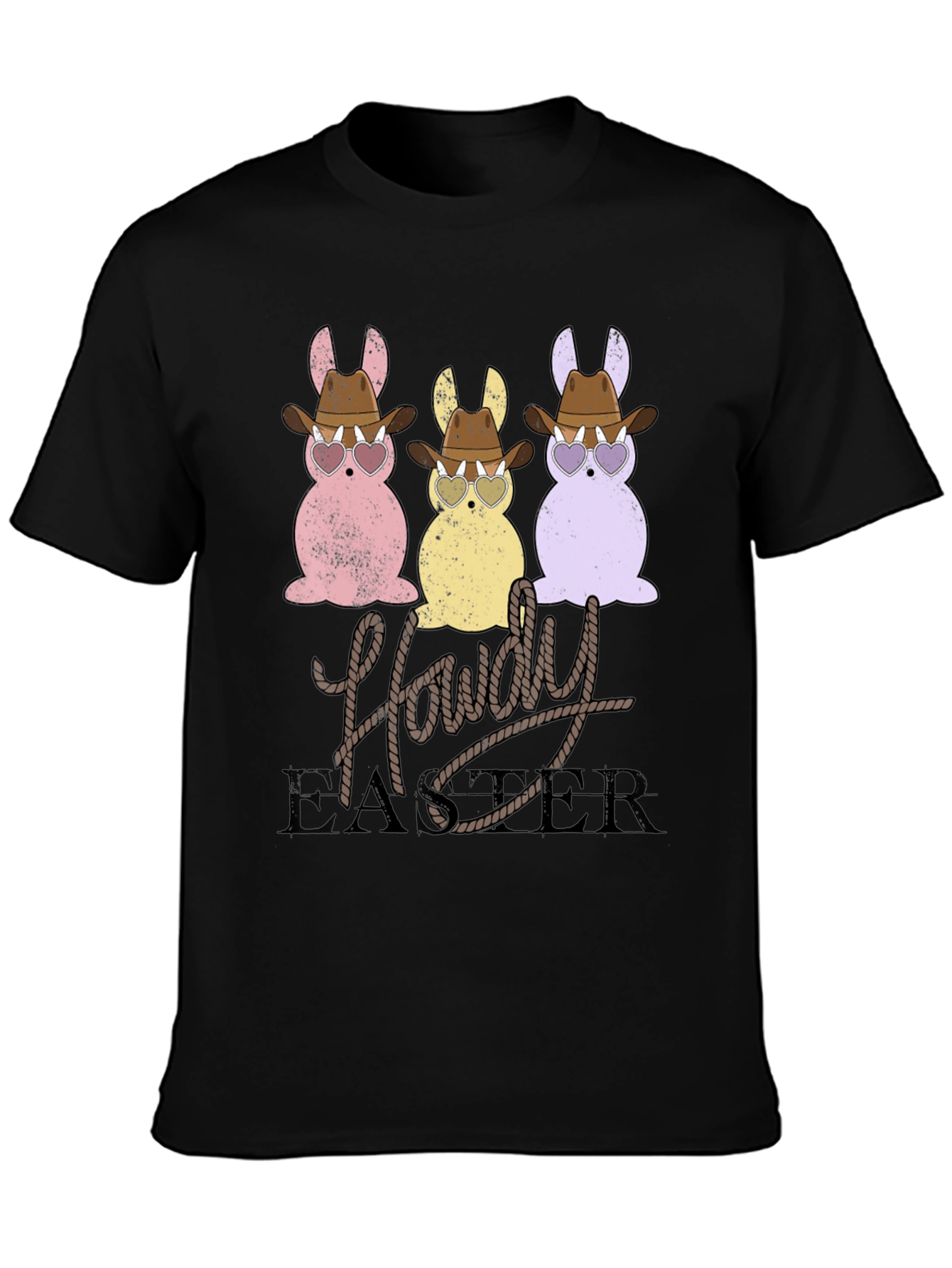 Howdy Easter Bunny Graphic T-Shirt