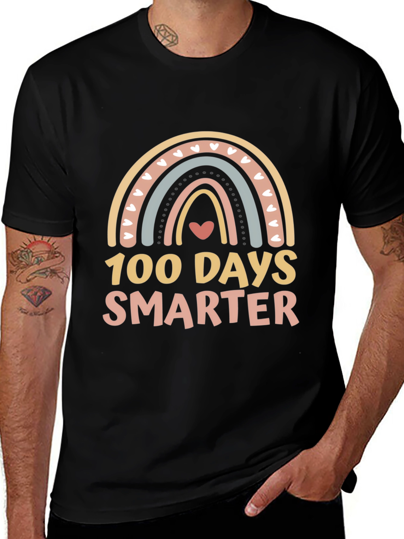 100 Days Smarter Rainbow T-Shirt