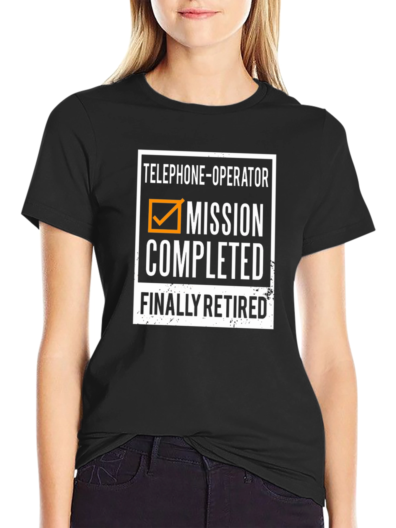 Retired Telephone Operator T-Shirt: Mission Completed
