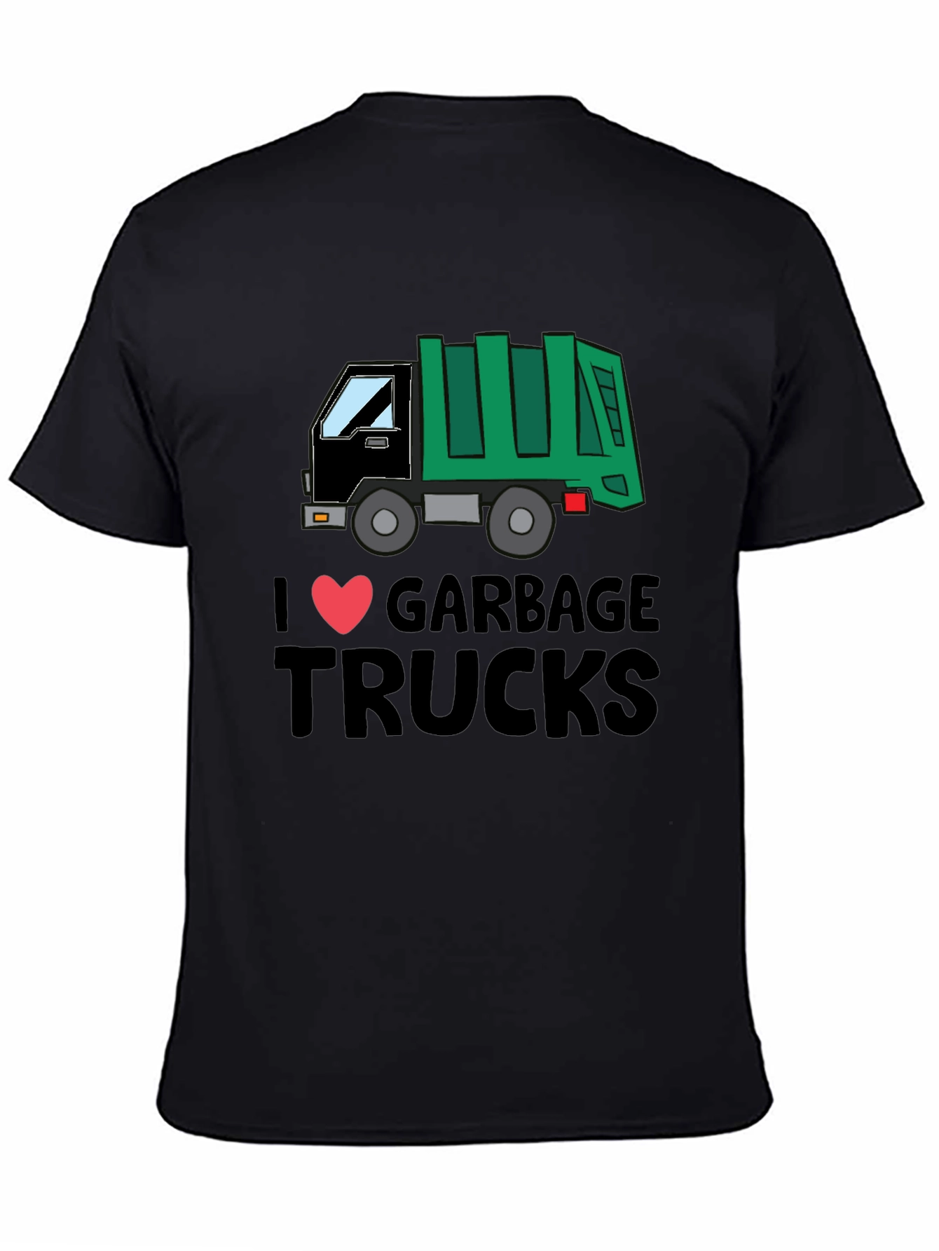 I Love Garbage Trucks T-Shirt - Fun Graphic Tee