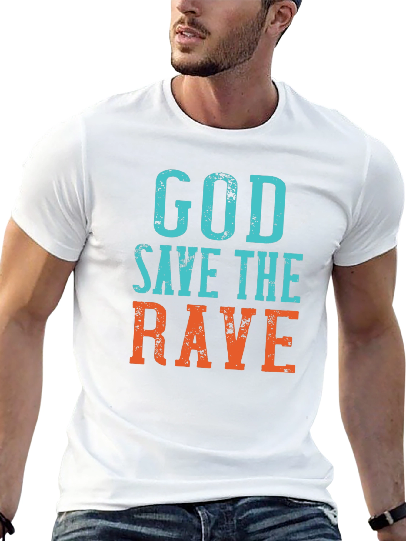 God Save The Rave Graphic Tee - Black
