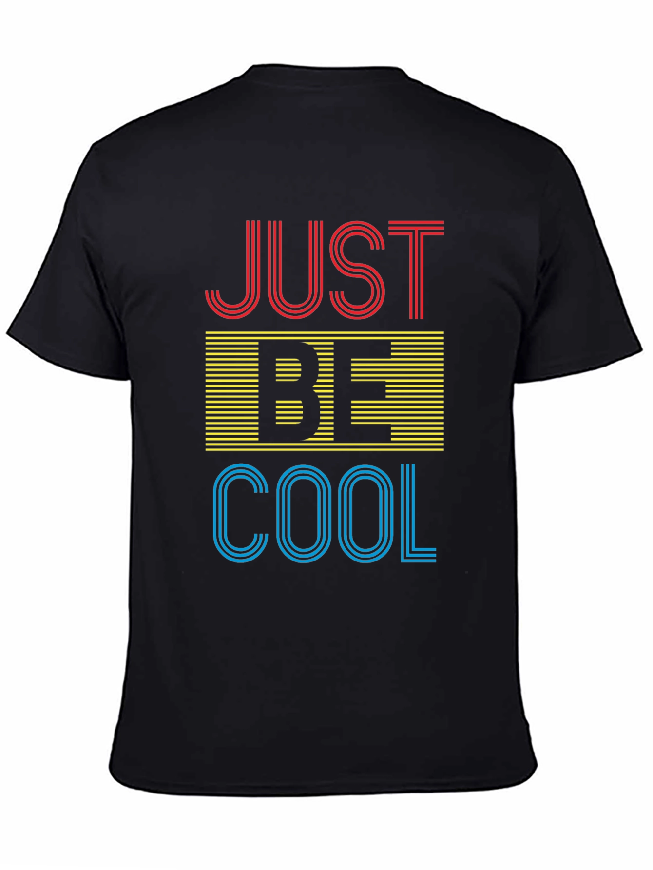 Just Be Cool Black Graphic Tee