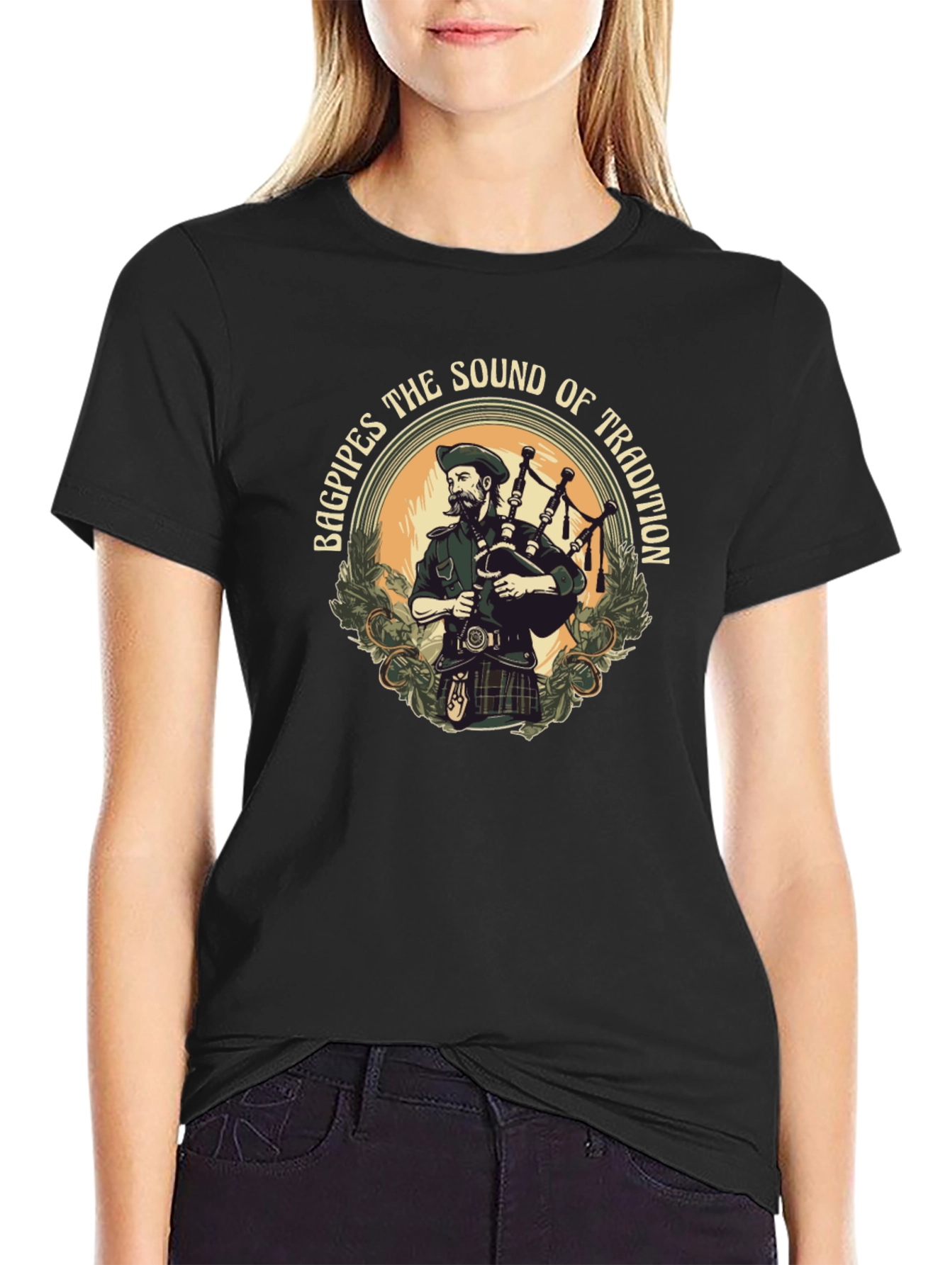 Bagpipes the Sound of Tradition Graphic T-Shirt