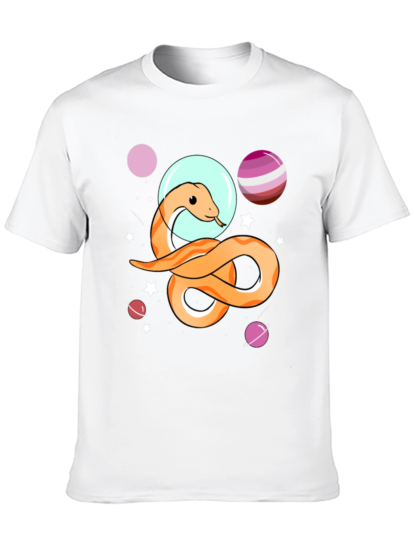 Space Snake Graphic Tee - Unisex Black T-Shirt