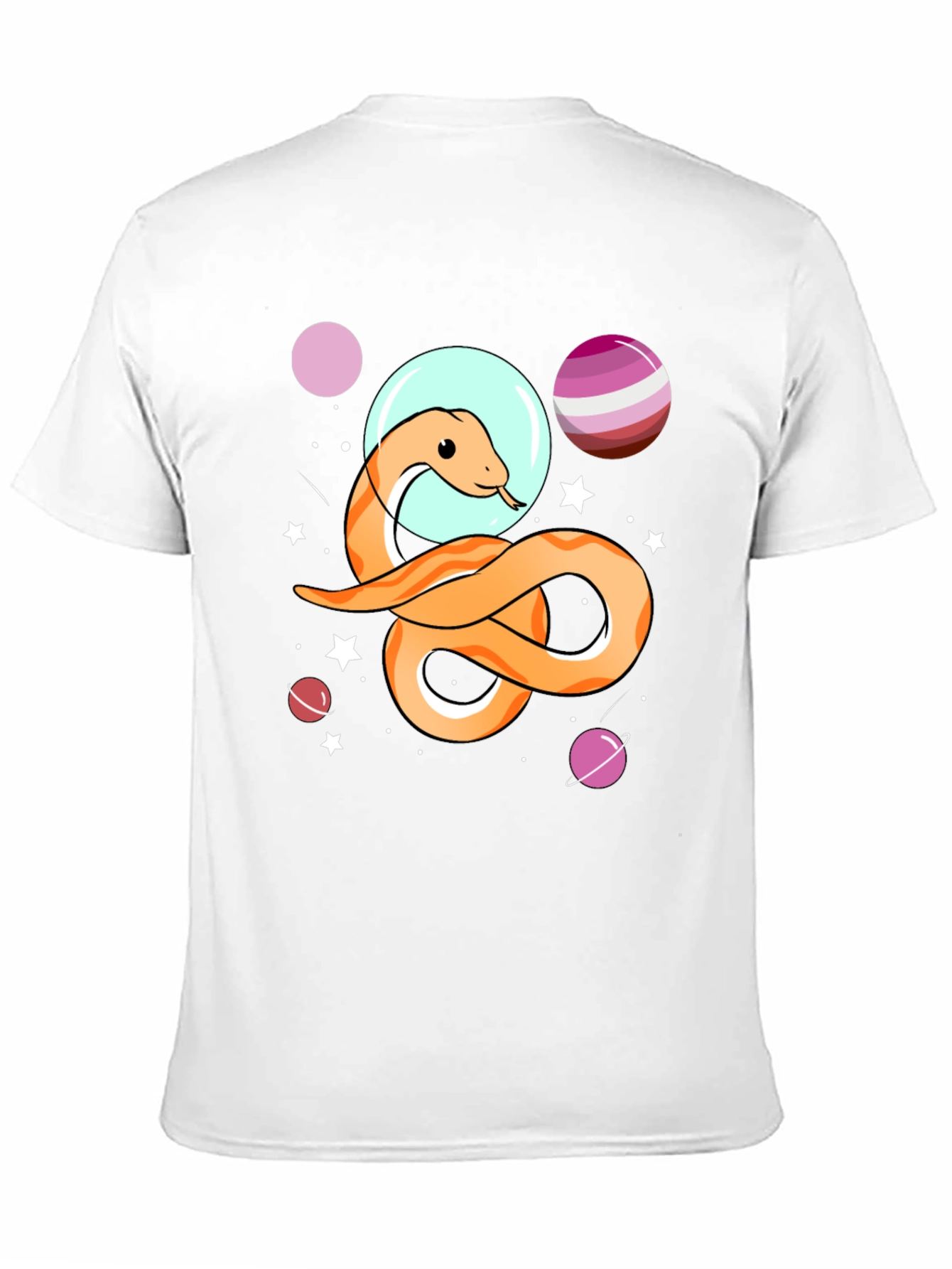 Space Snake Graphic Tee - Unisex Black T-Shirt