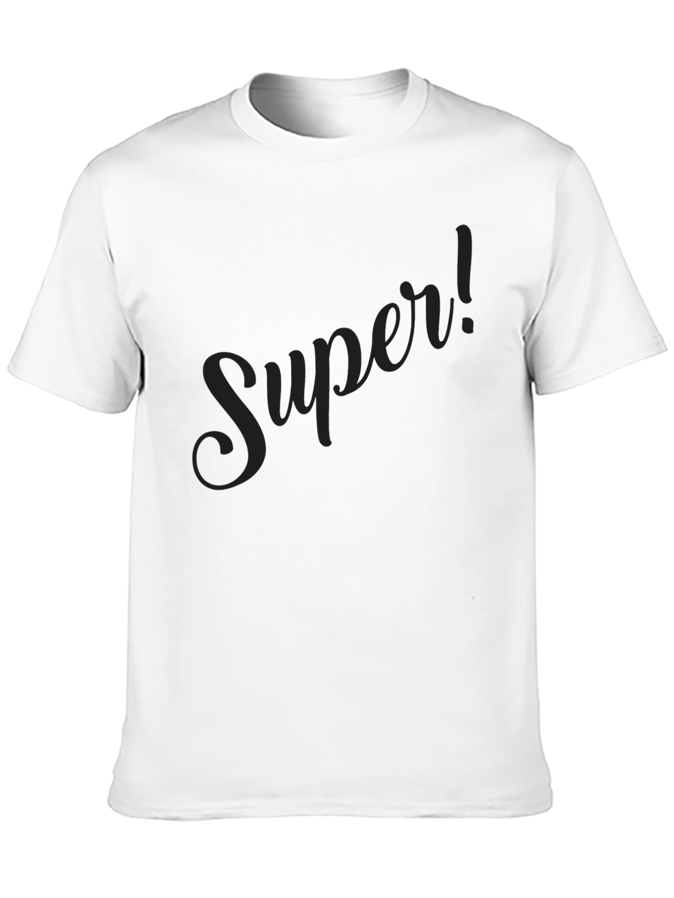 Super! Black Graphic Tee - Mens Classic Fit
