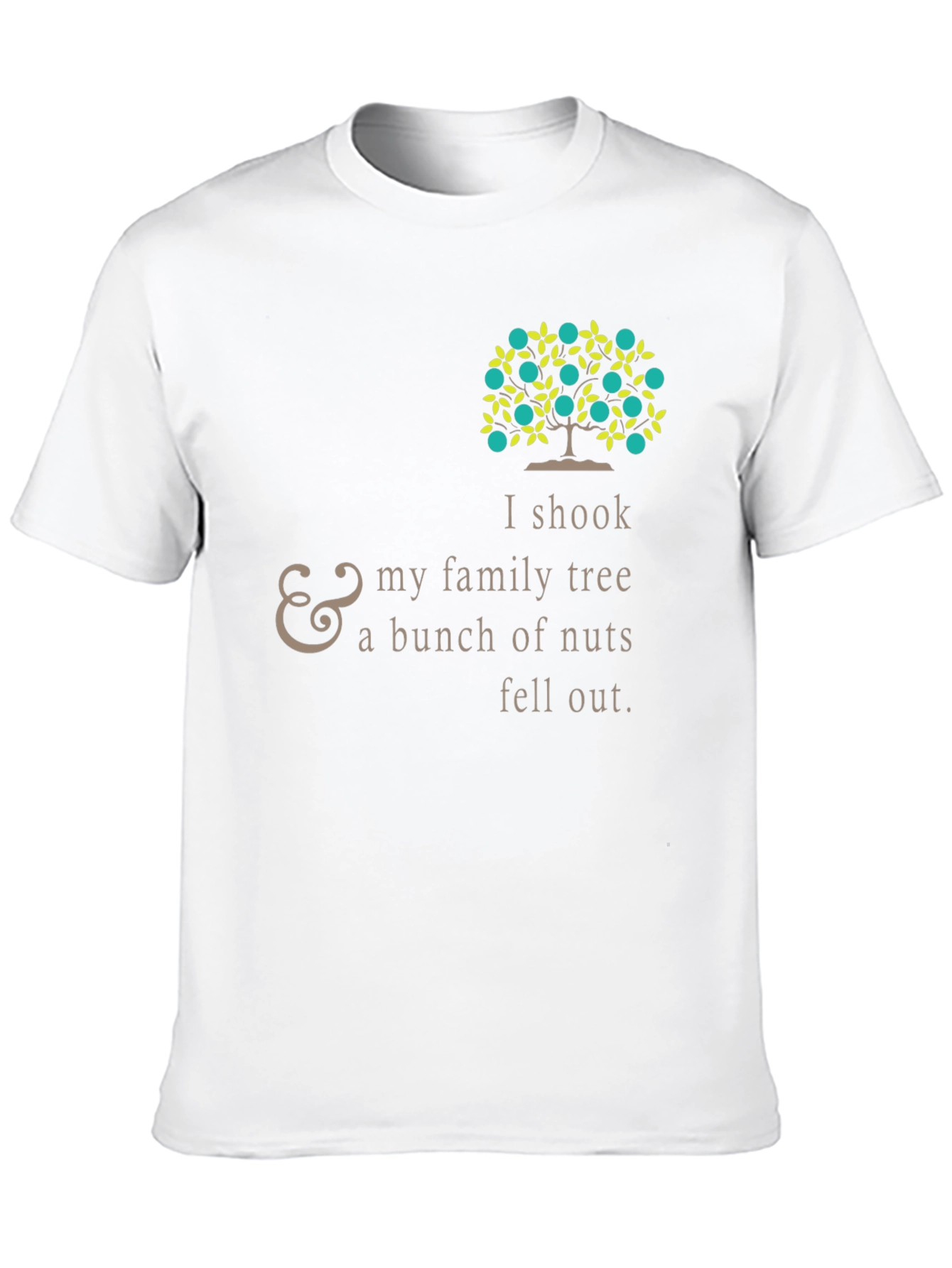 Funny Family Tree Black T-Shirt
