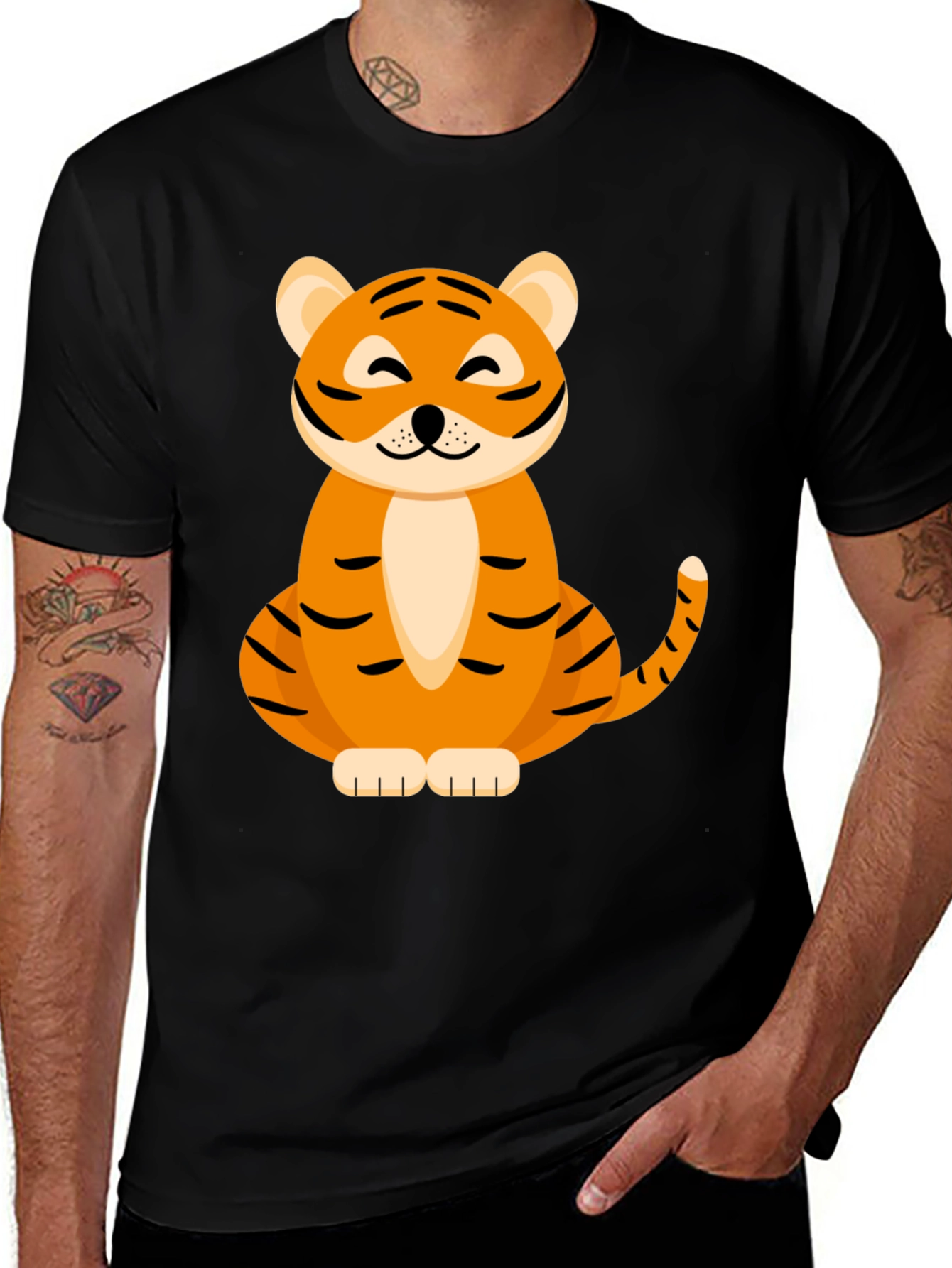 Cute Tiger Graphic Tee - Soft & Stylish