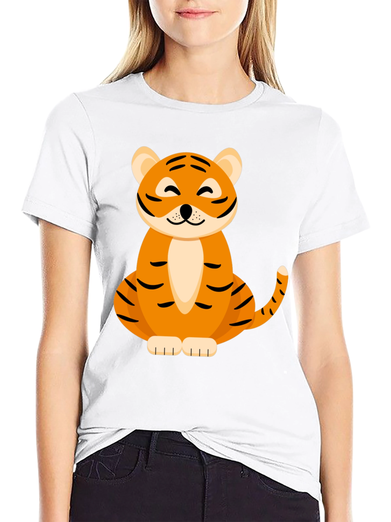 Cute Tiger Graphic Tee - Soft & Stylish