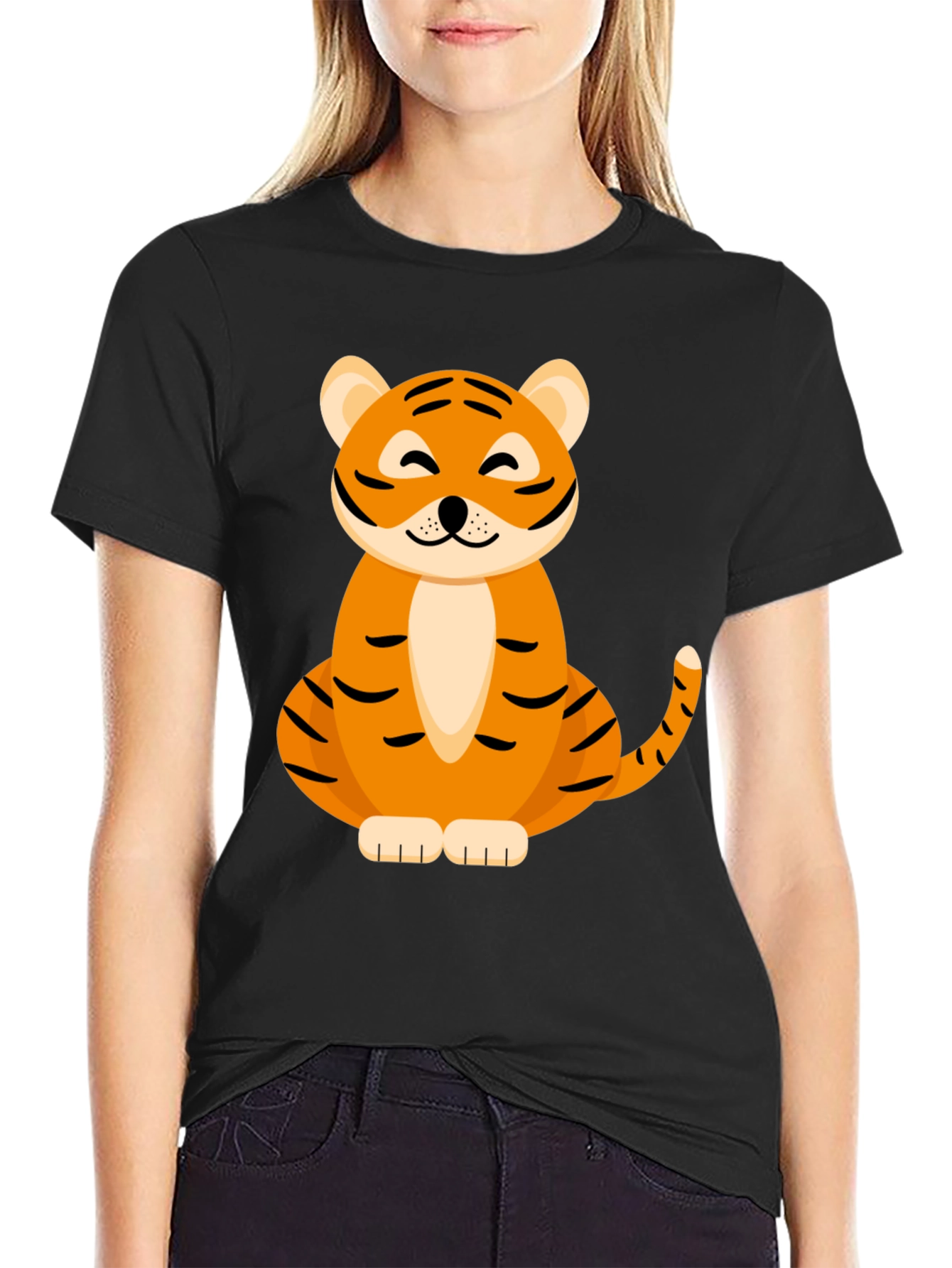 Cute Tiger Graphic Tee - Soft & Stylish
