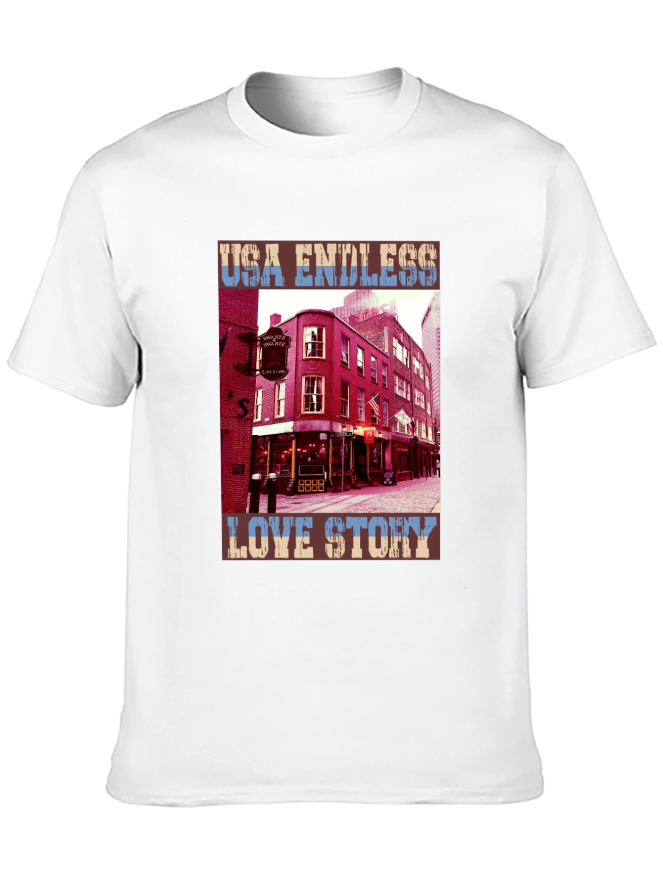 USA Endless Love Story Graphic Tee
