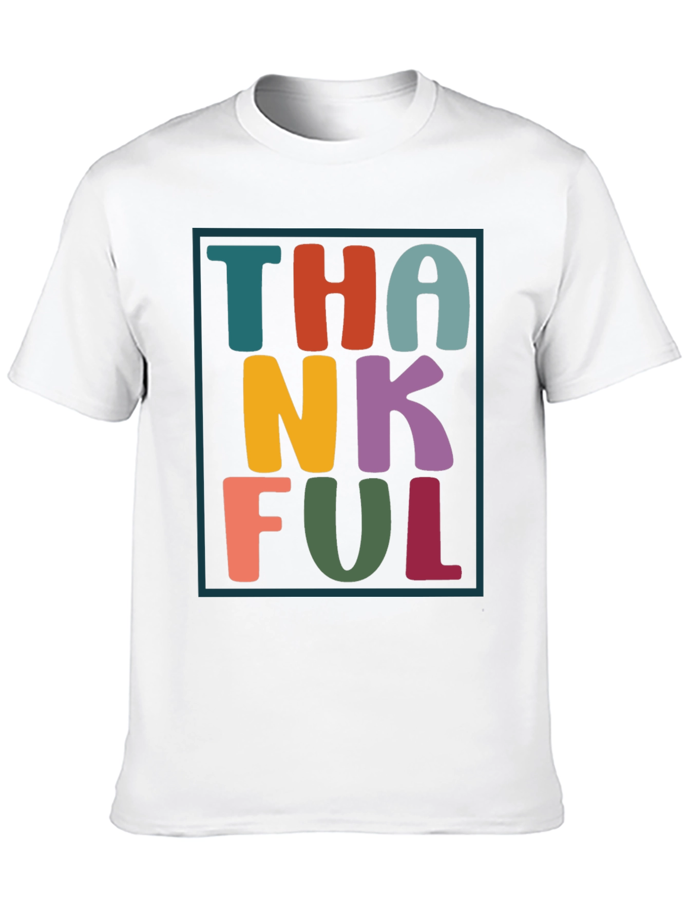 Thankful Graphic Tee - Festive Fall Apparel