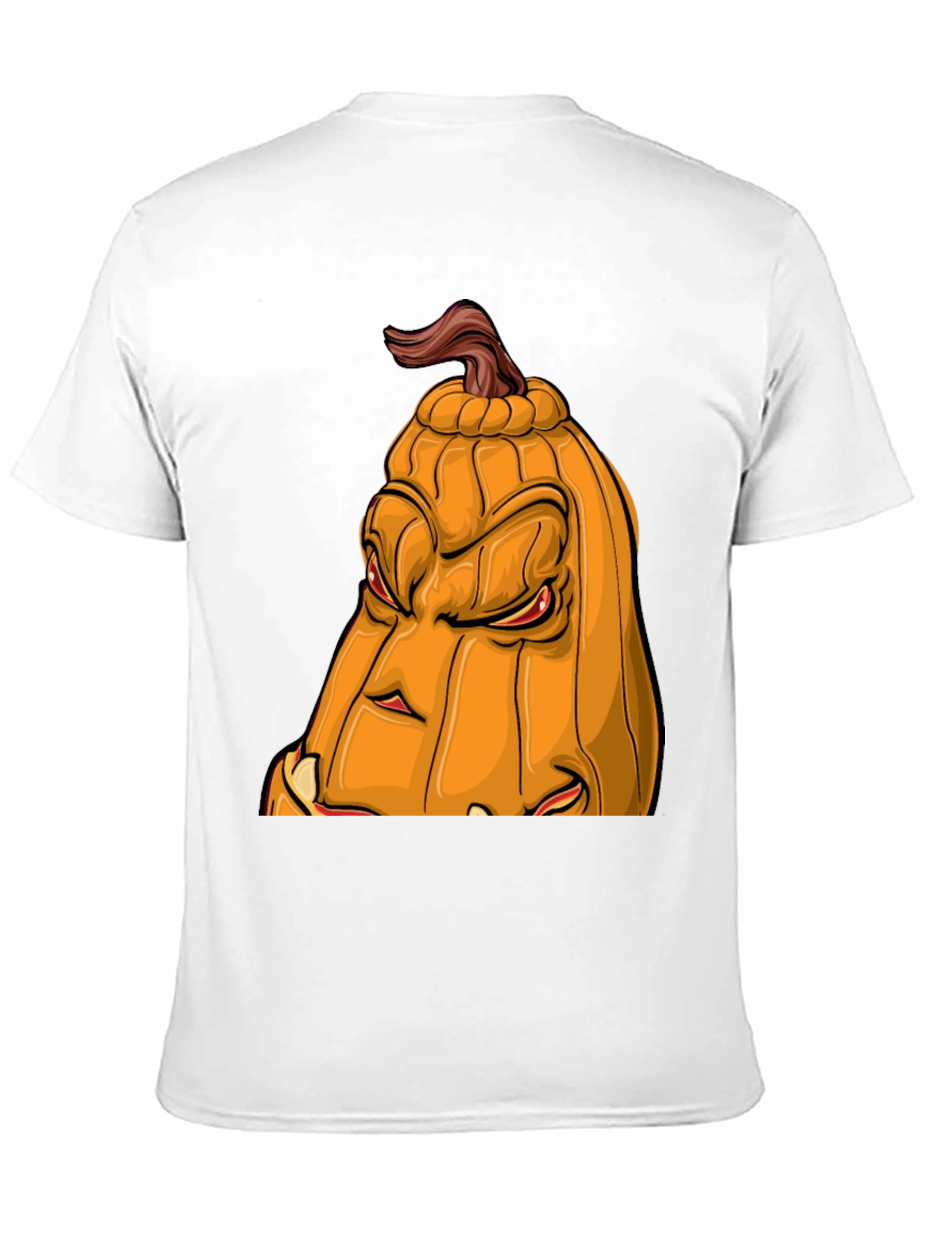 Mens Halloween Pumpkin Face Graphic Tee - Black