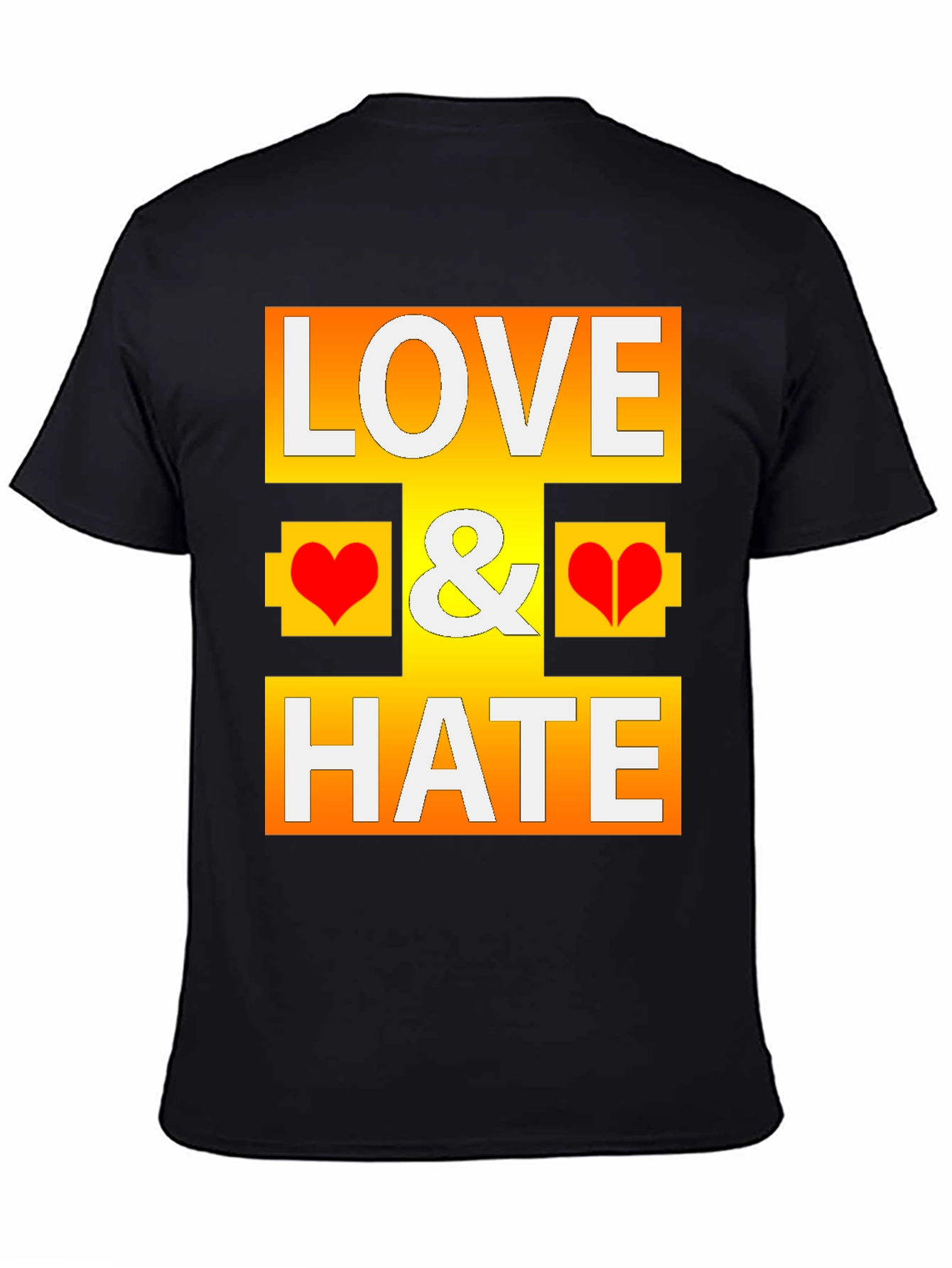 Love & Hate Graphic T-Shirt - Bold Statement Tee