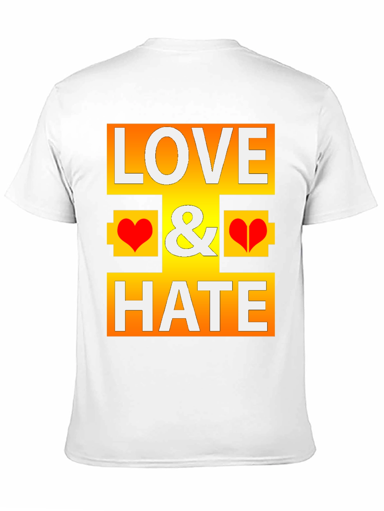 Love & Hate Graphic T-Shirt - Bold Statement Tee