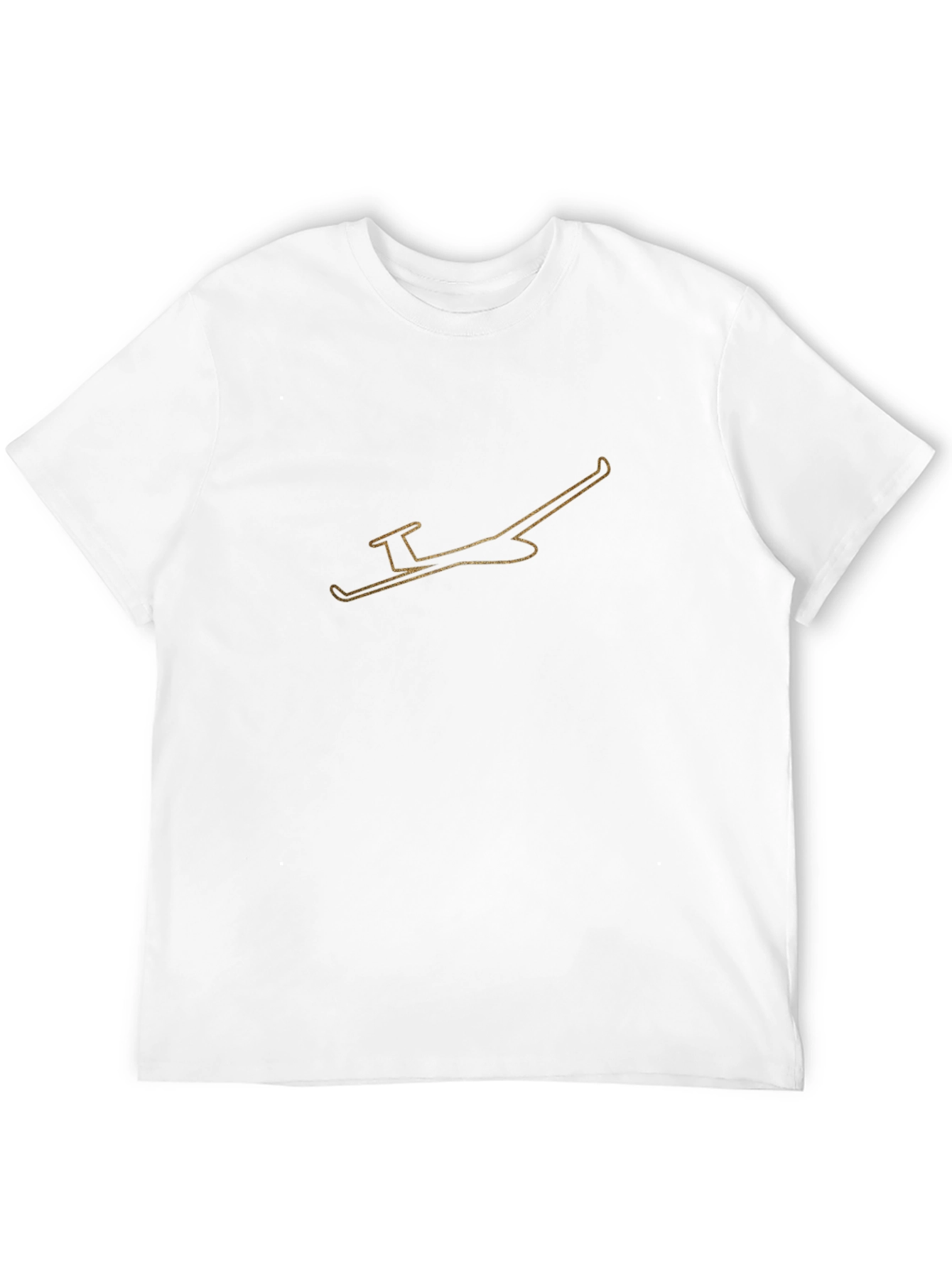 Glider Outline Graphic Tee - Black Cotton Comfort