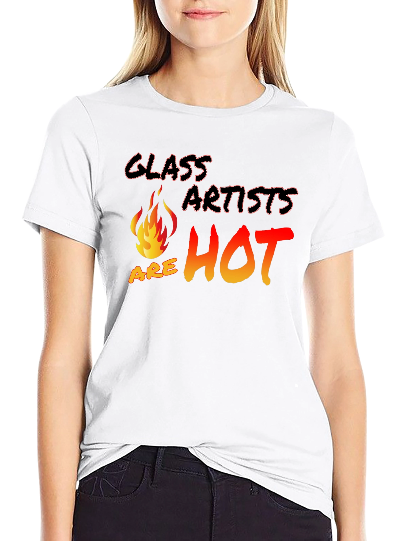 Glass Artists Are Hot Black T-Shirt