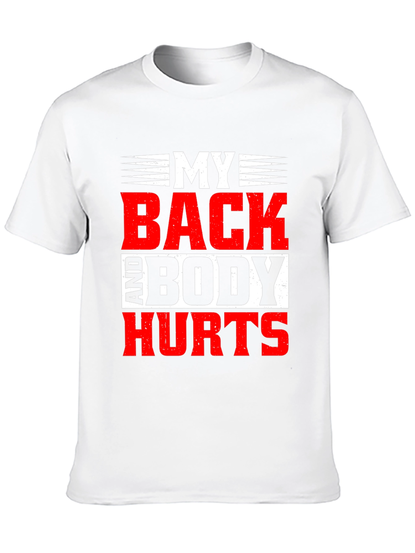 My Back And Body Hurts Graphic Tee - Black