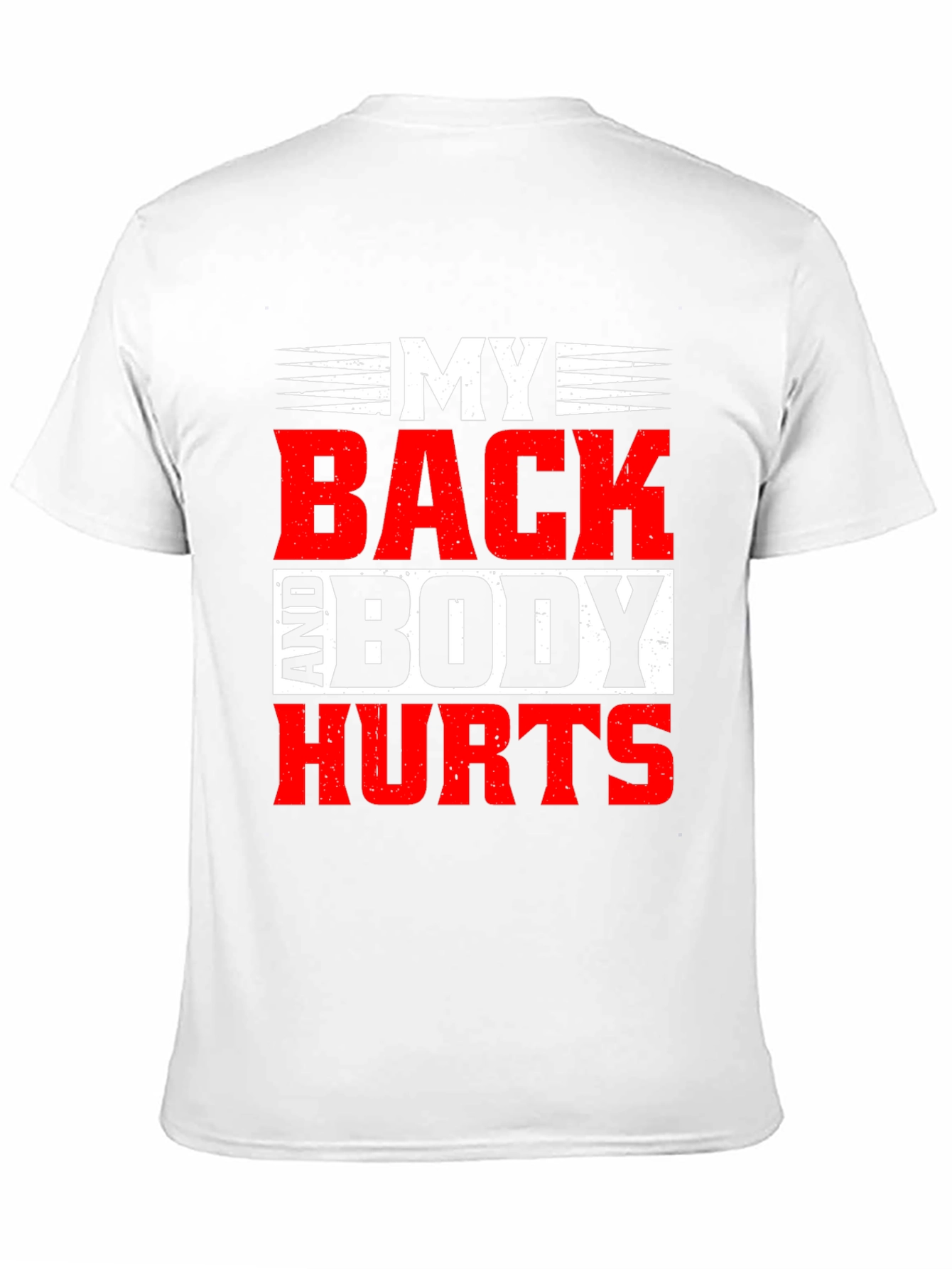 My Back And Body Hurts Graphic Tee - Black