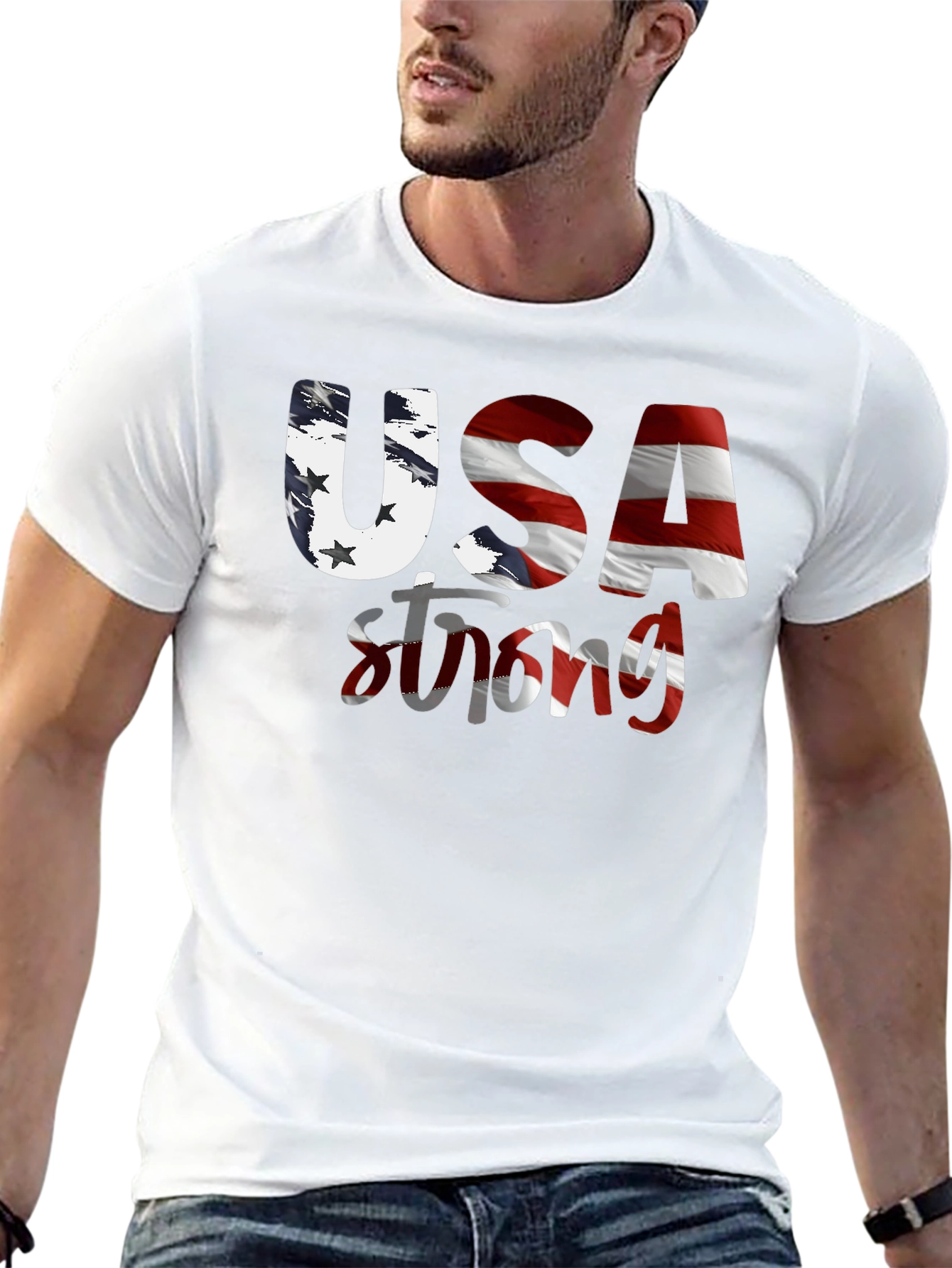 USA Strong Graphic T-Shirt