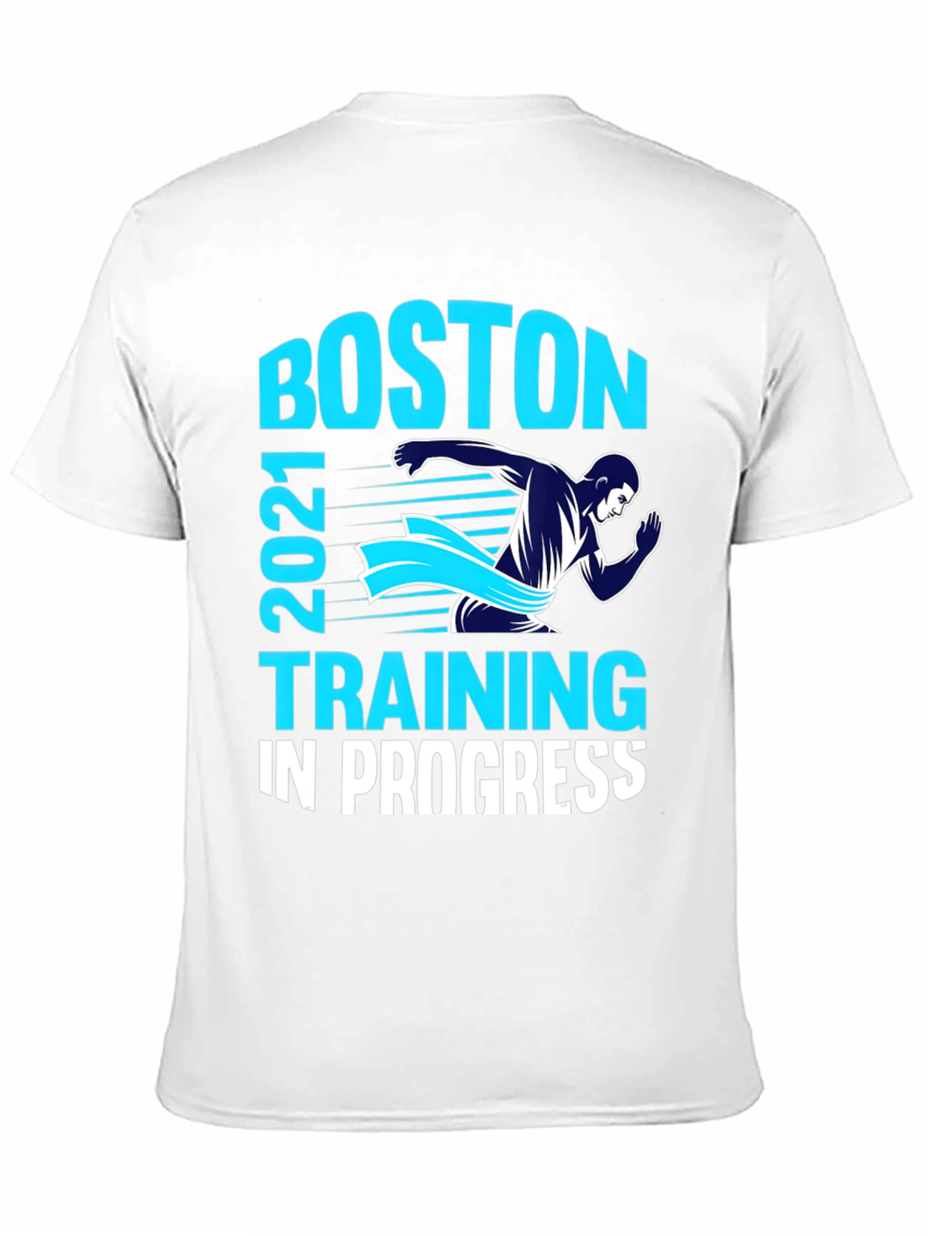 Boston 2021 Training In Progress Mens Black T-Shirt
