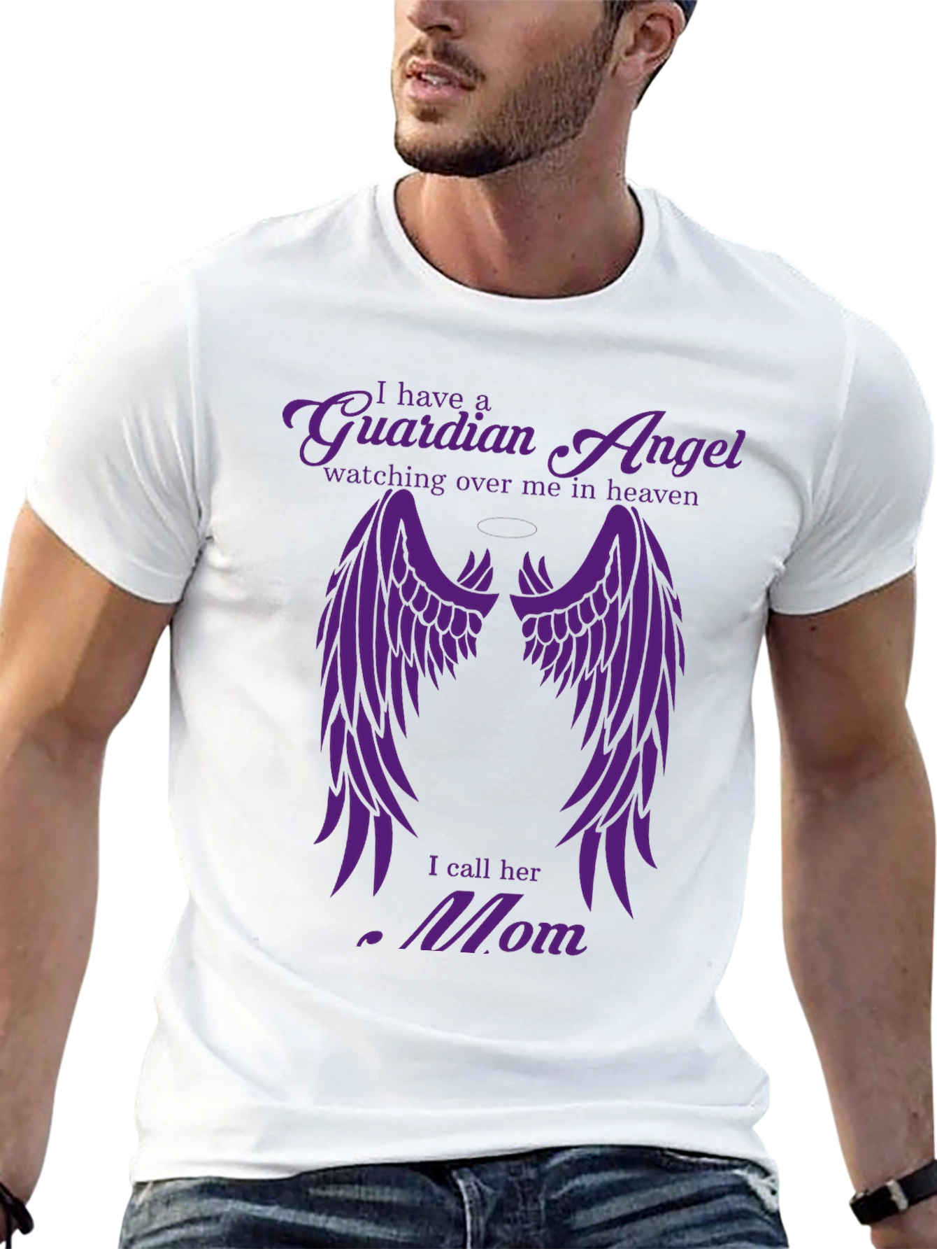 Guardian Angel Mom T-Shirt - In Memory