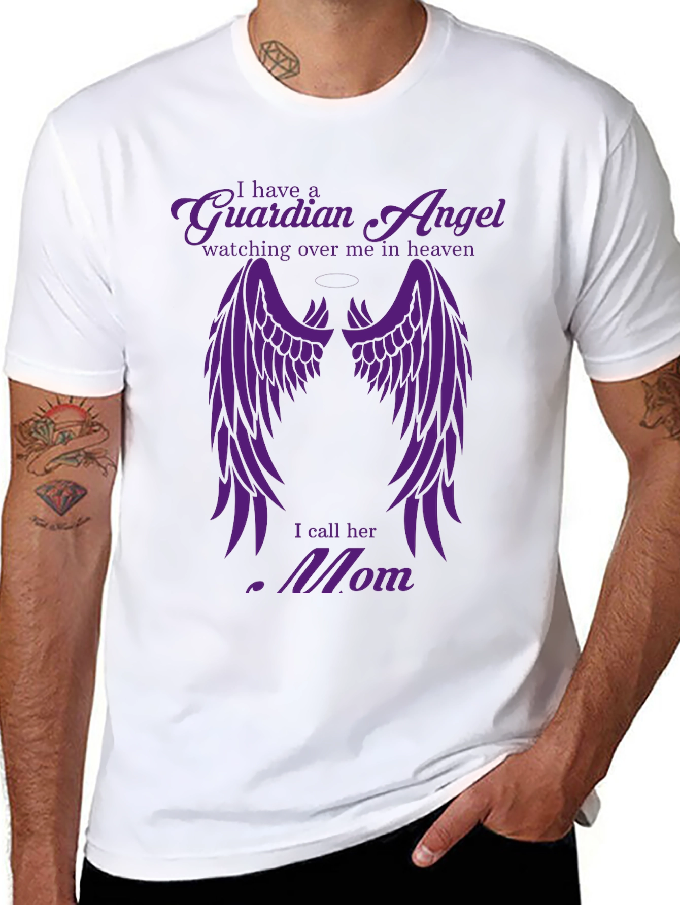 Guardian Angel Mom T-Shirt - In Memory
