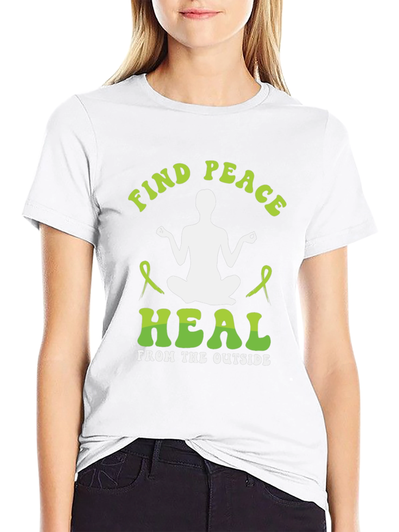 Find Peace Heal Tee - Mental Health Awareness T-Shirt