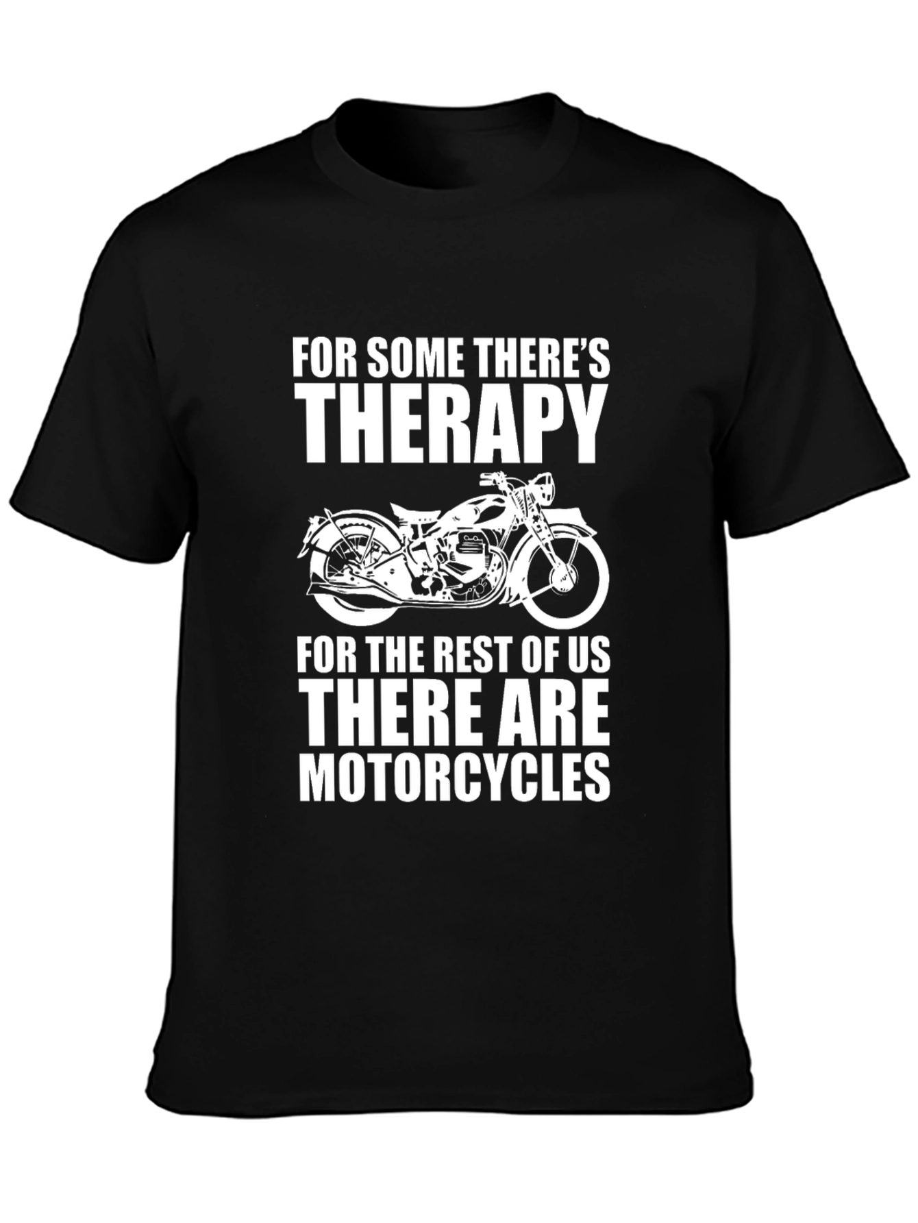 Motorcycle Therapy Graphic T-Shirt - Biker Apparel