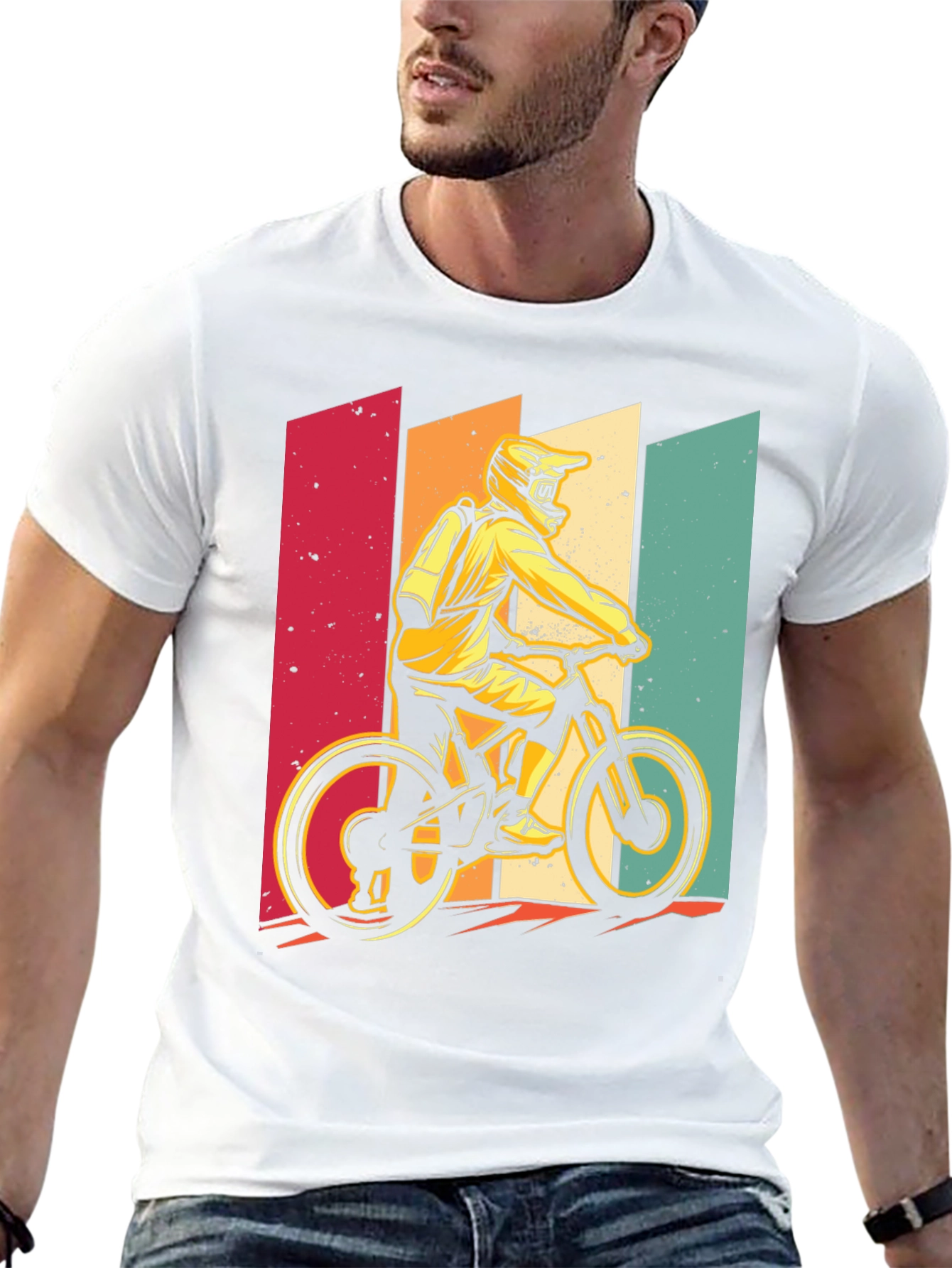 Retro Mountain Biker T-Shirt
