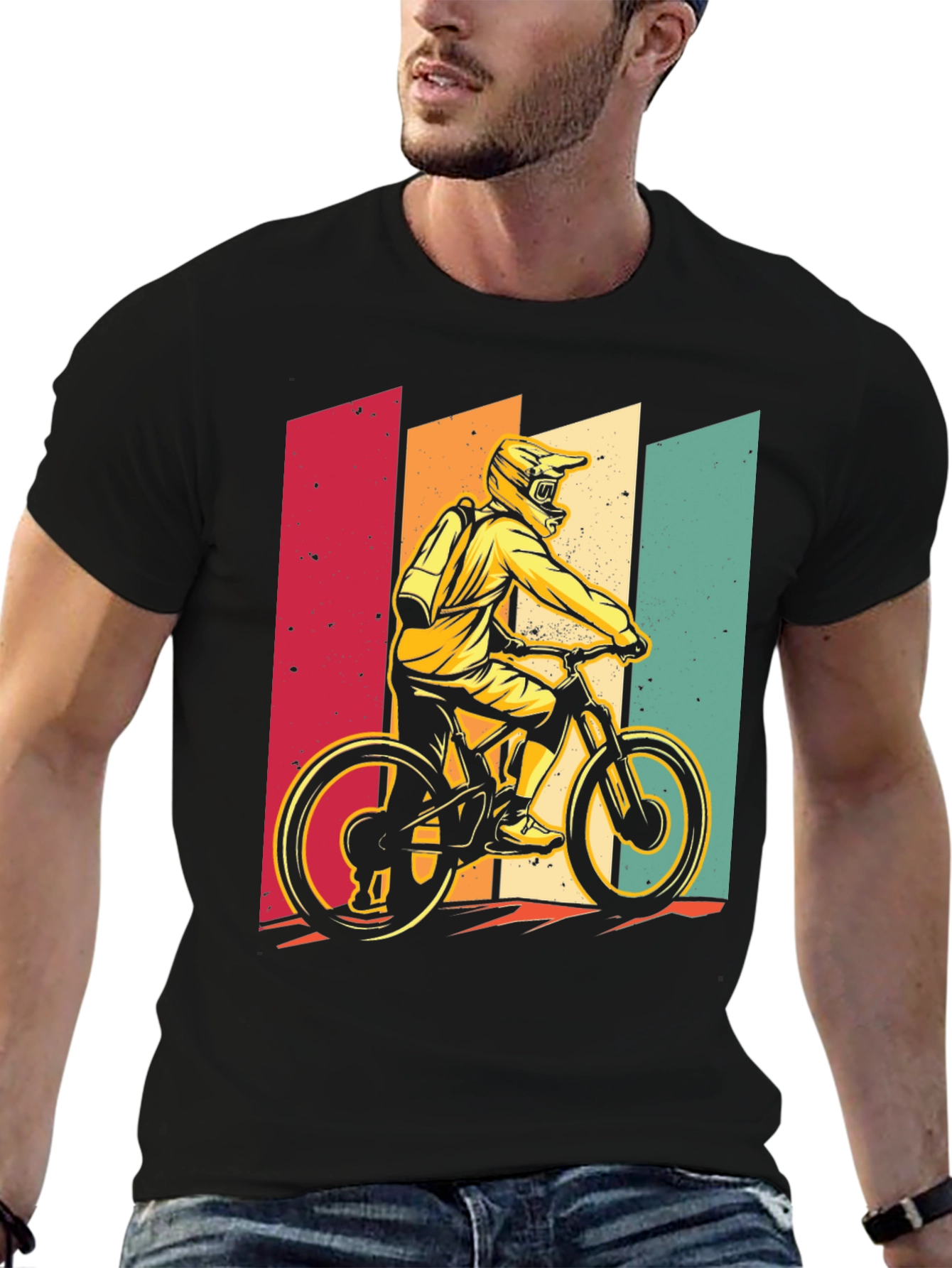 Retro Mountain Biker T-Shirt