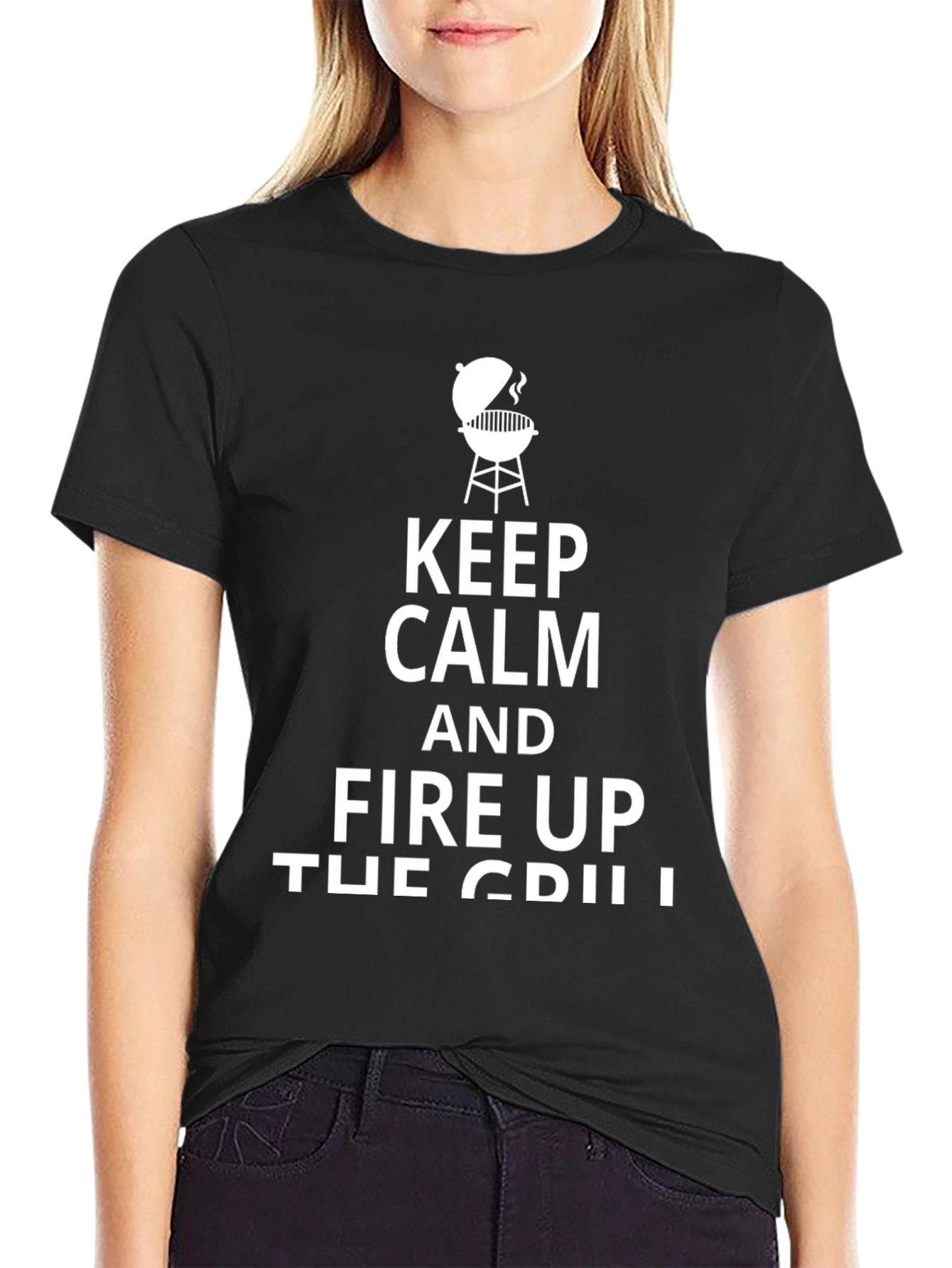 Keep Calm and Fire Up the Grill T-Shirt