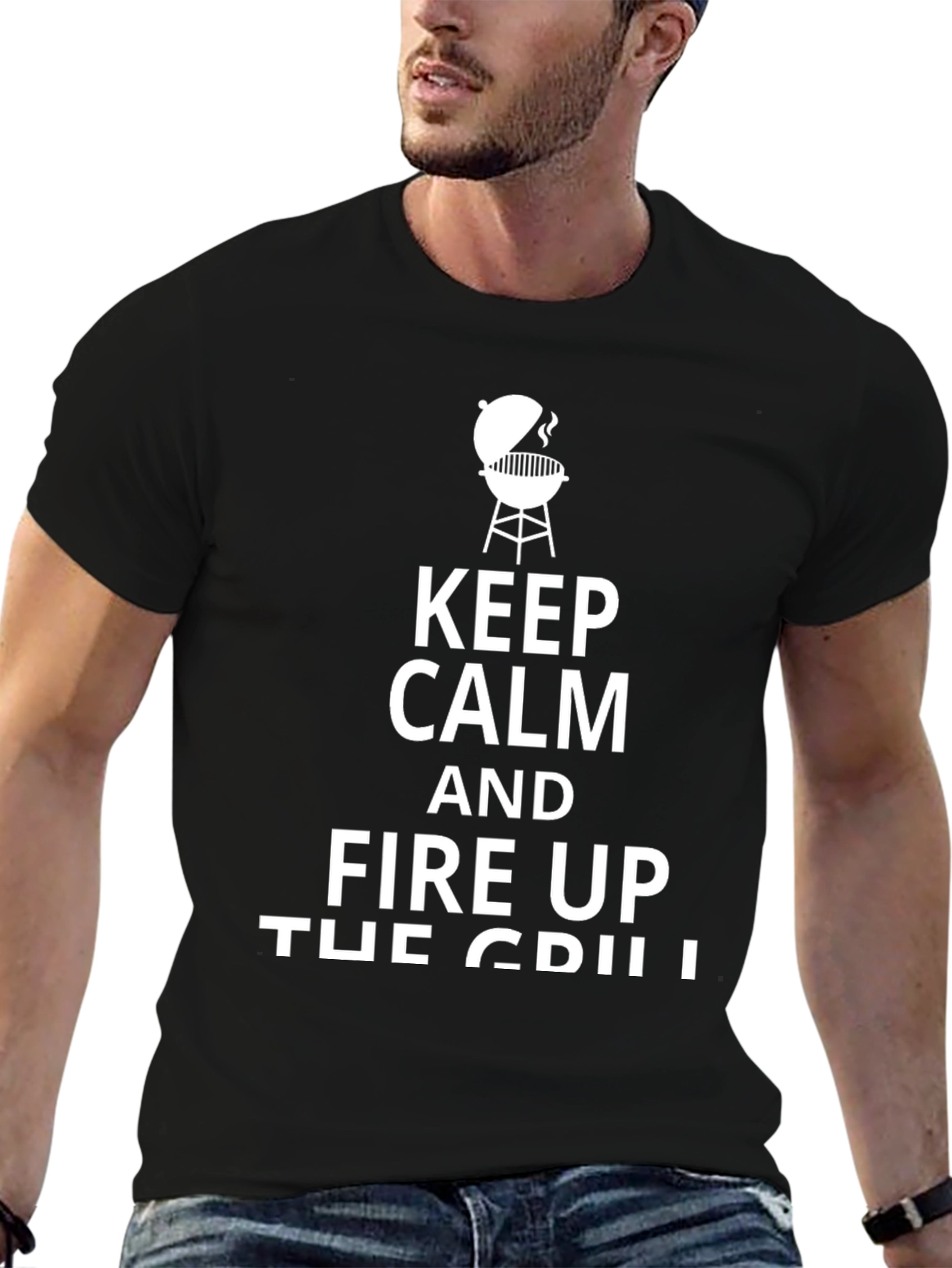 Keep Calm and Fire Up the Grill T-Shirt