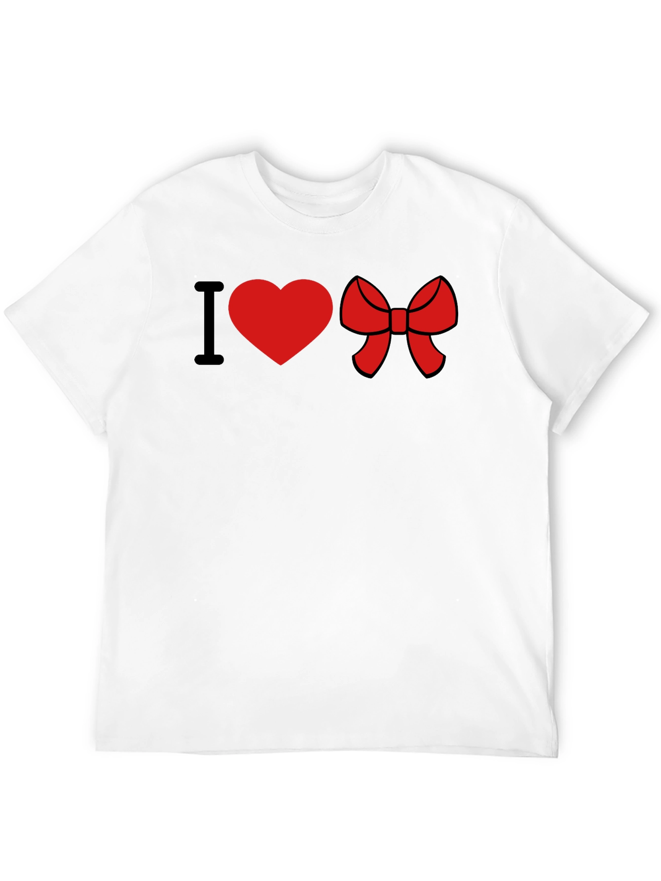 I Heart Bow Black Tee