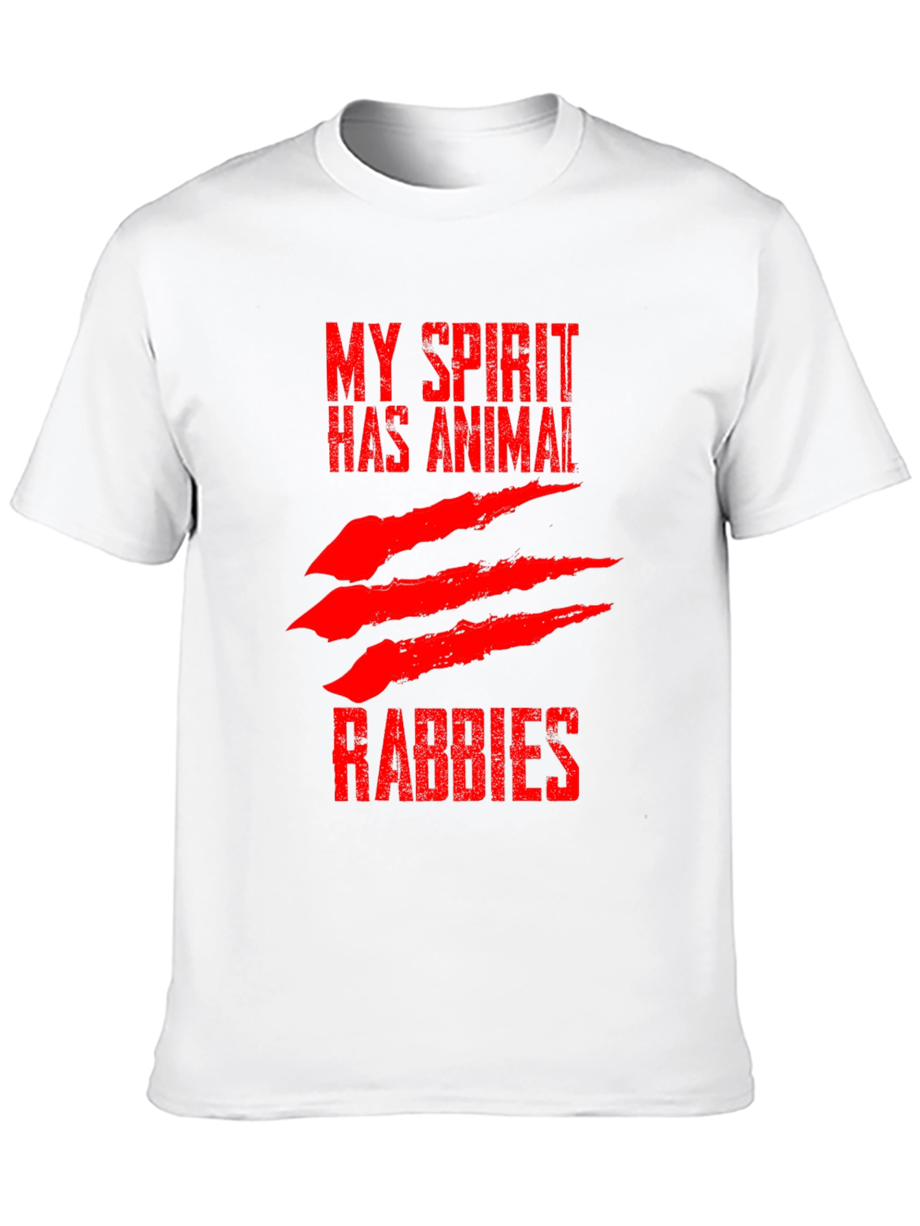 My Spirit Has Animal Rabbies Graphic T-Shirt