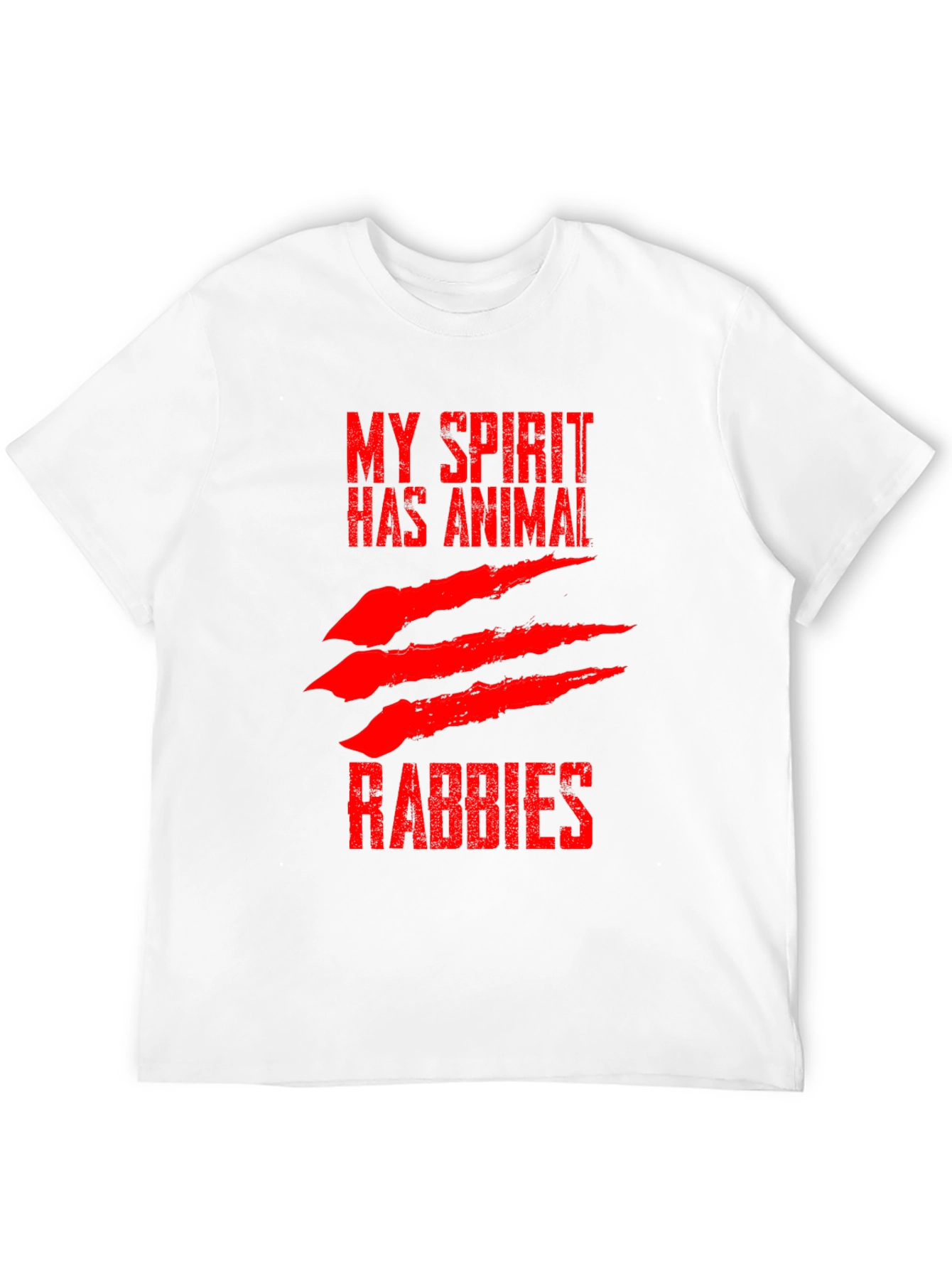 My Spirit Has Animal Rabbies Graphic T-Shirt