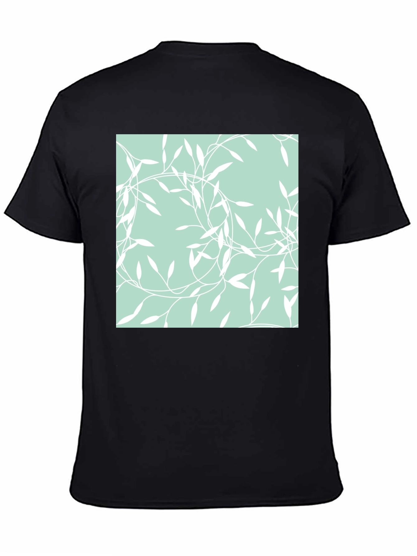 Leaf Pattern Graphic Tee