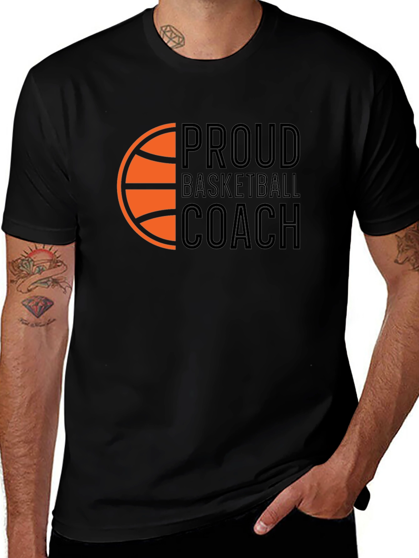 Proud Basketball Coach Graphic T-Shirt