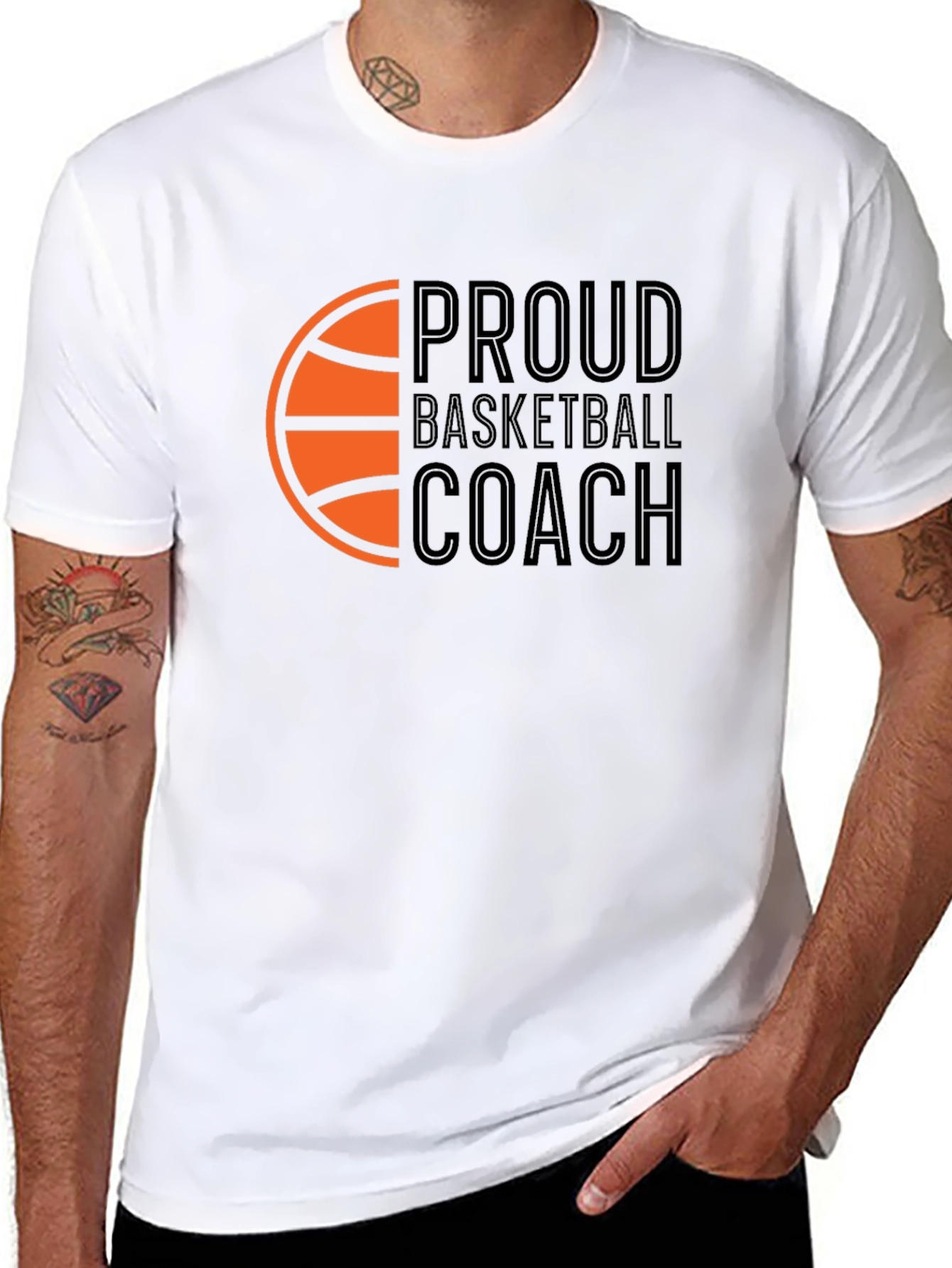 Proud Basketball Coach Graphic T-Shirt