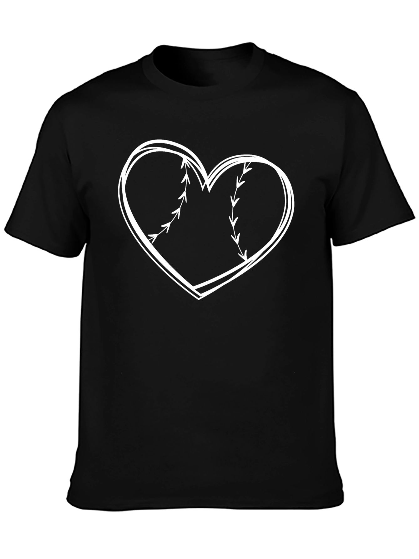 Baseball Heart Graphic Tee