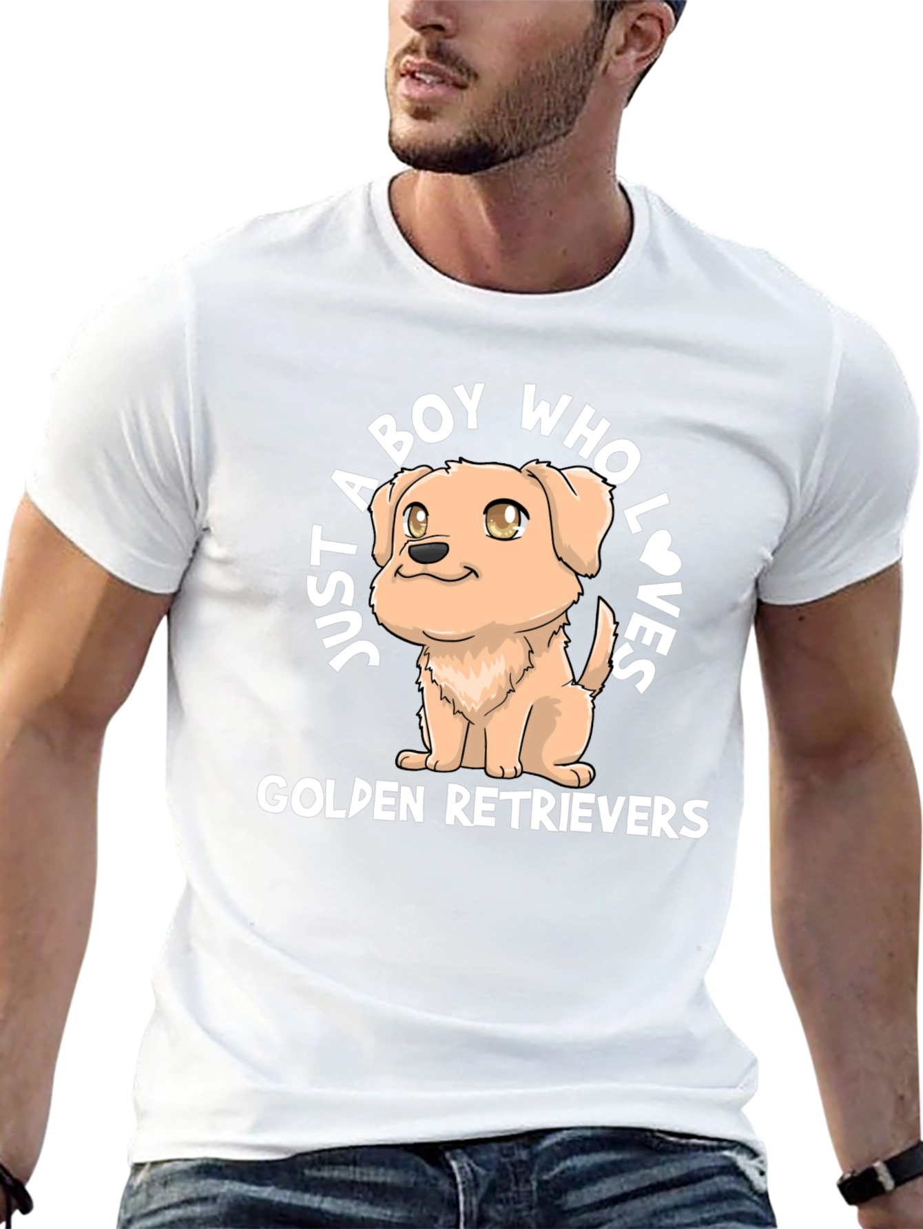 Golden Retriever Lover Tee - Boy & His Dog