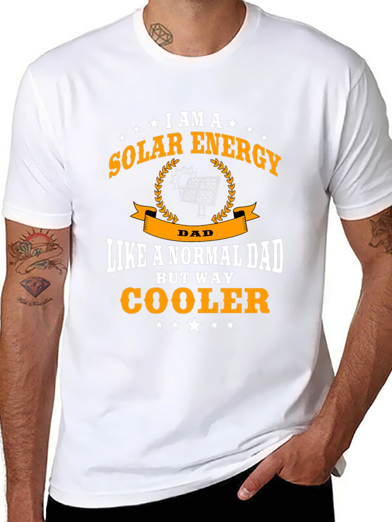 Solar Energy Dad T-Shirt - Cooler Than Normal!