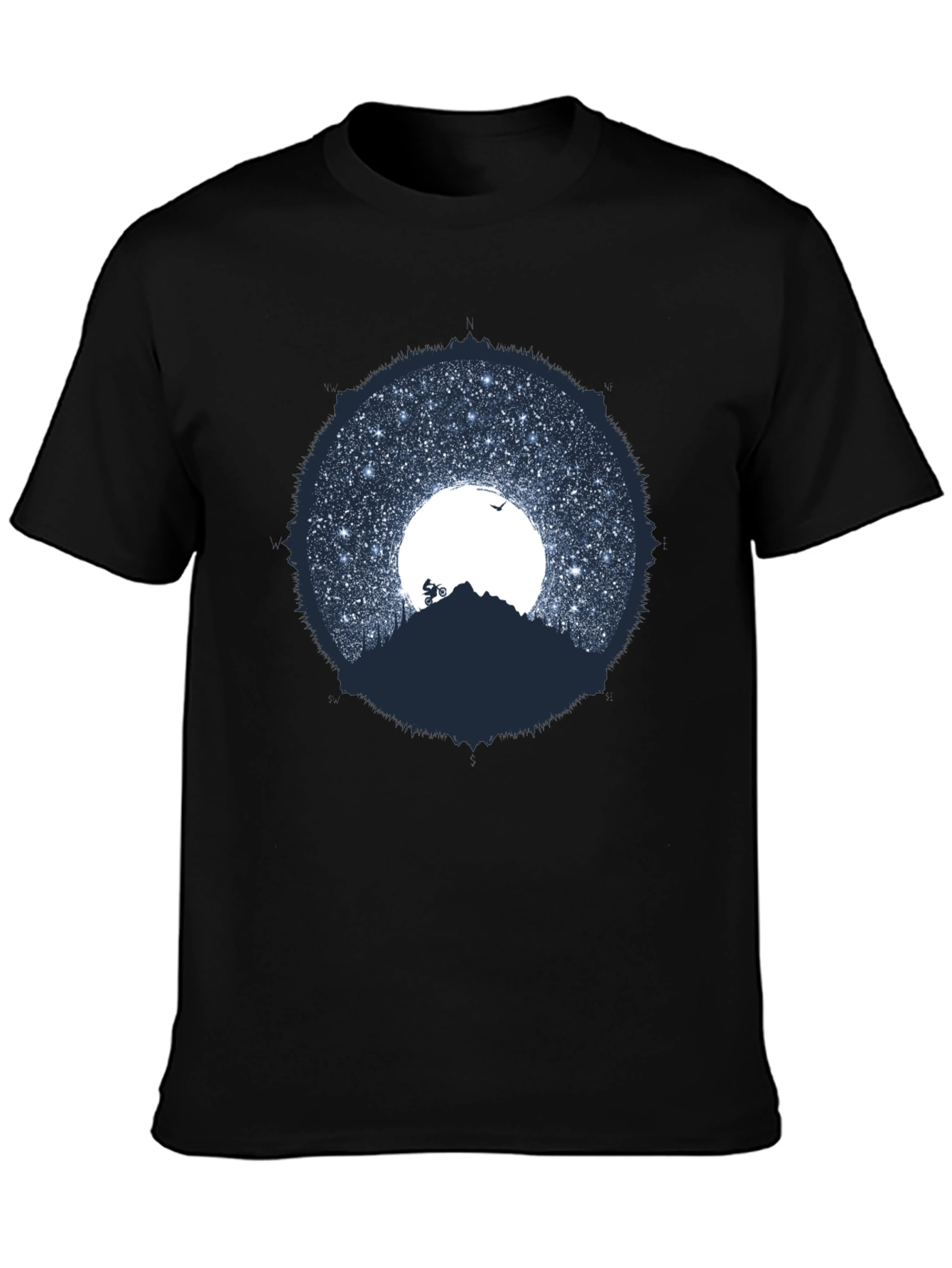 Mountain Biker Under the Stars T-Shirt